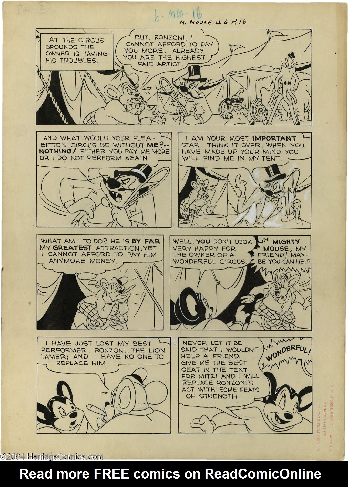 Read online Paul Terry's Mighty Mouse Comics comic -  Issue #6 - 2