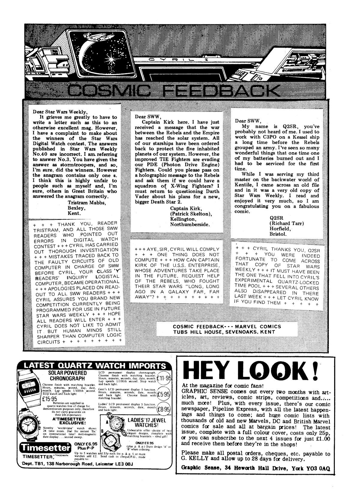 Read online Star Wars Weekly comic -  Issue #46 - 12