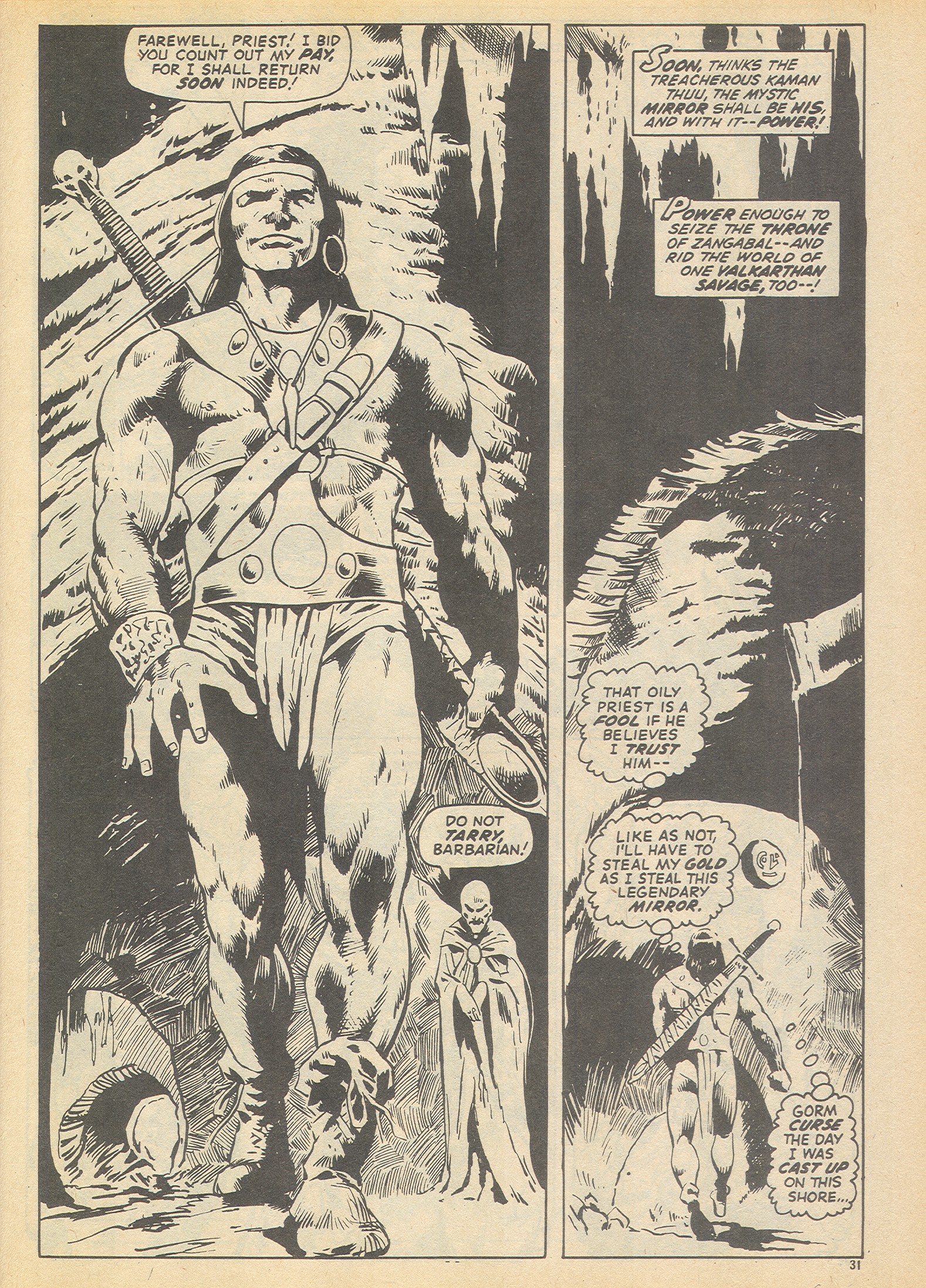 Read online The Savage Sword of Conan (1975) comic -  Issue #13 - 31