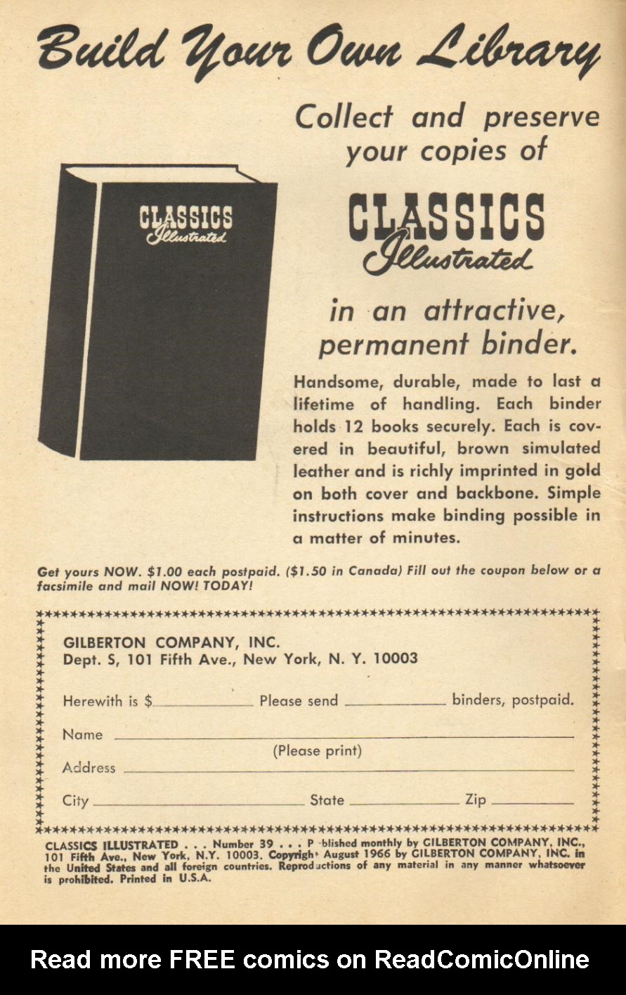 Read online Classics Illustrated comic -  Issue #39 - 2