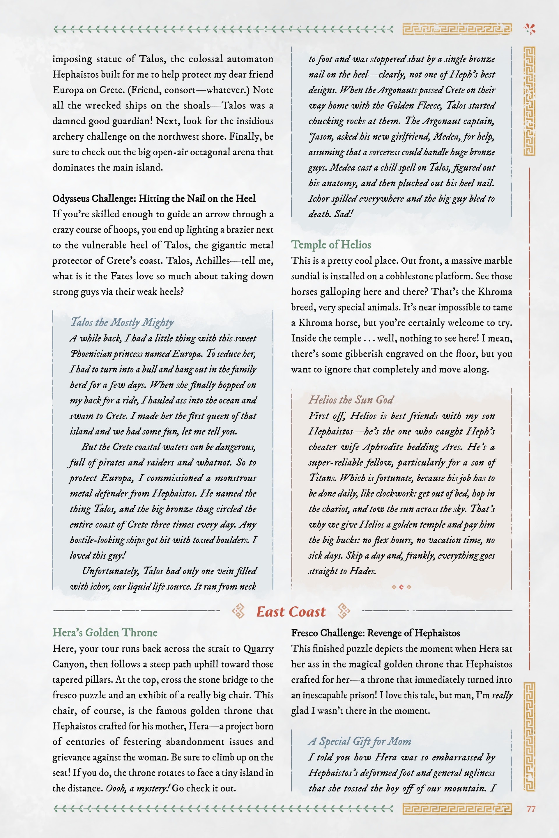 Read online Immortals Fenyx Rising: A Traveler's Guide to the Golden Isle comic -  Issue # TPB - 77