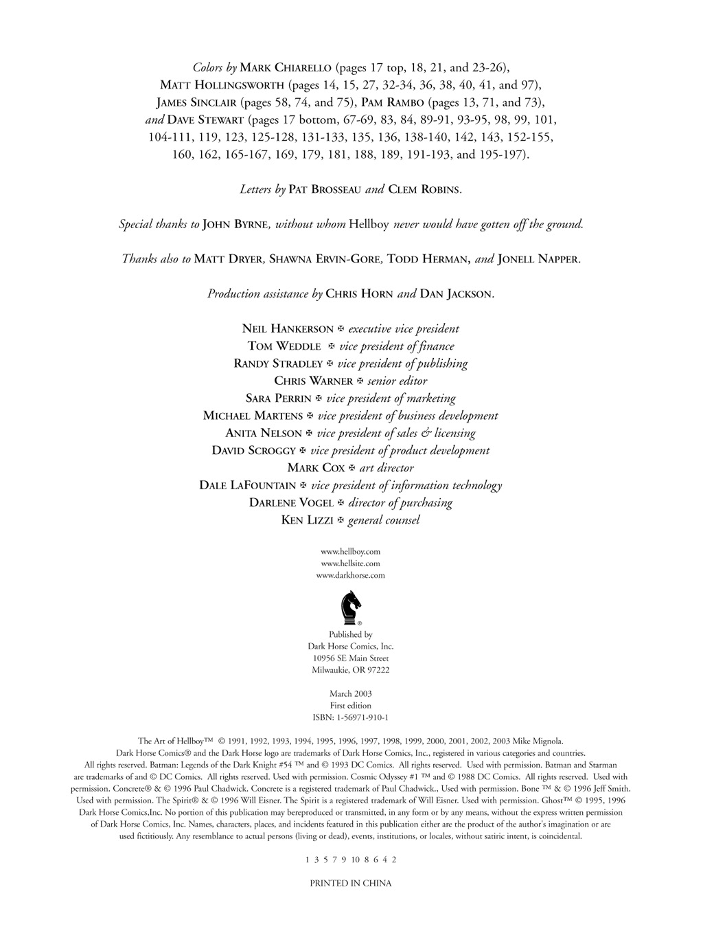 Read online The Art of Hellboy comic -  Issue # TPB - 5