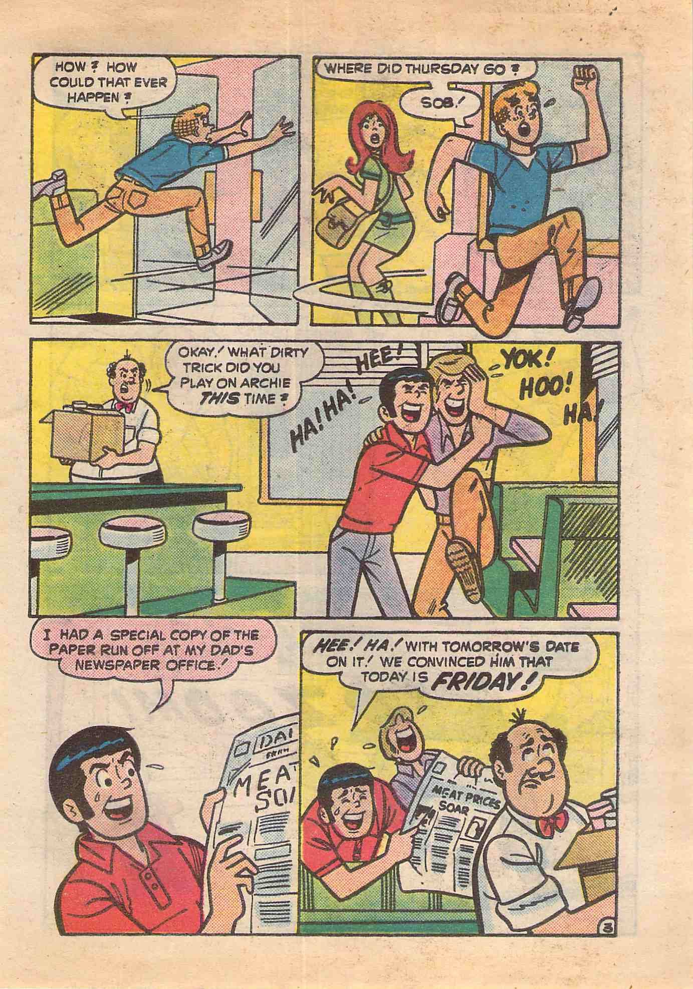 Read online Archie's Double Digest Magazine comic -  Issue #32 - 158