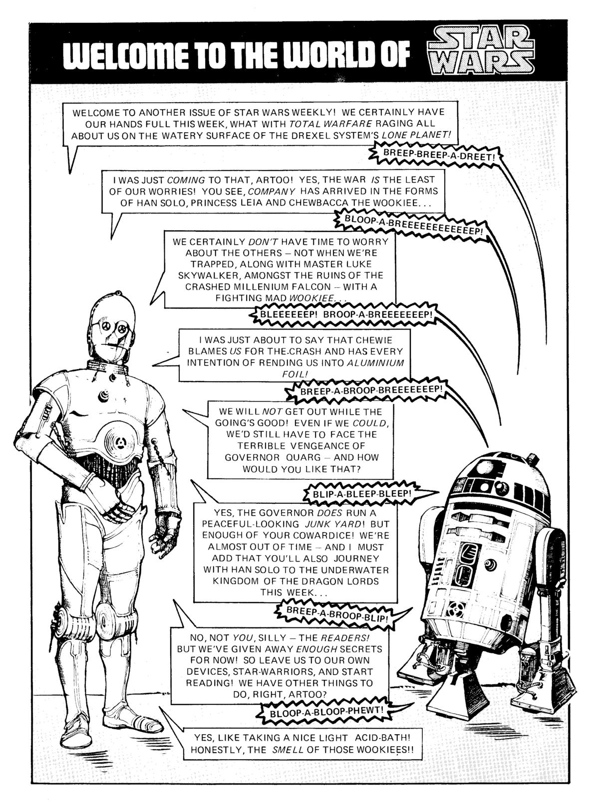 Read online Star Wars Weekly comic -  Issue #27 - 2