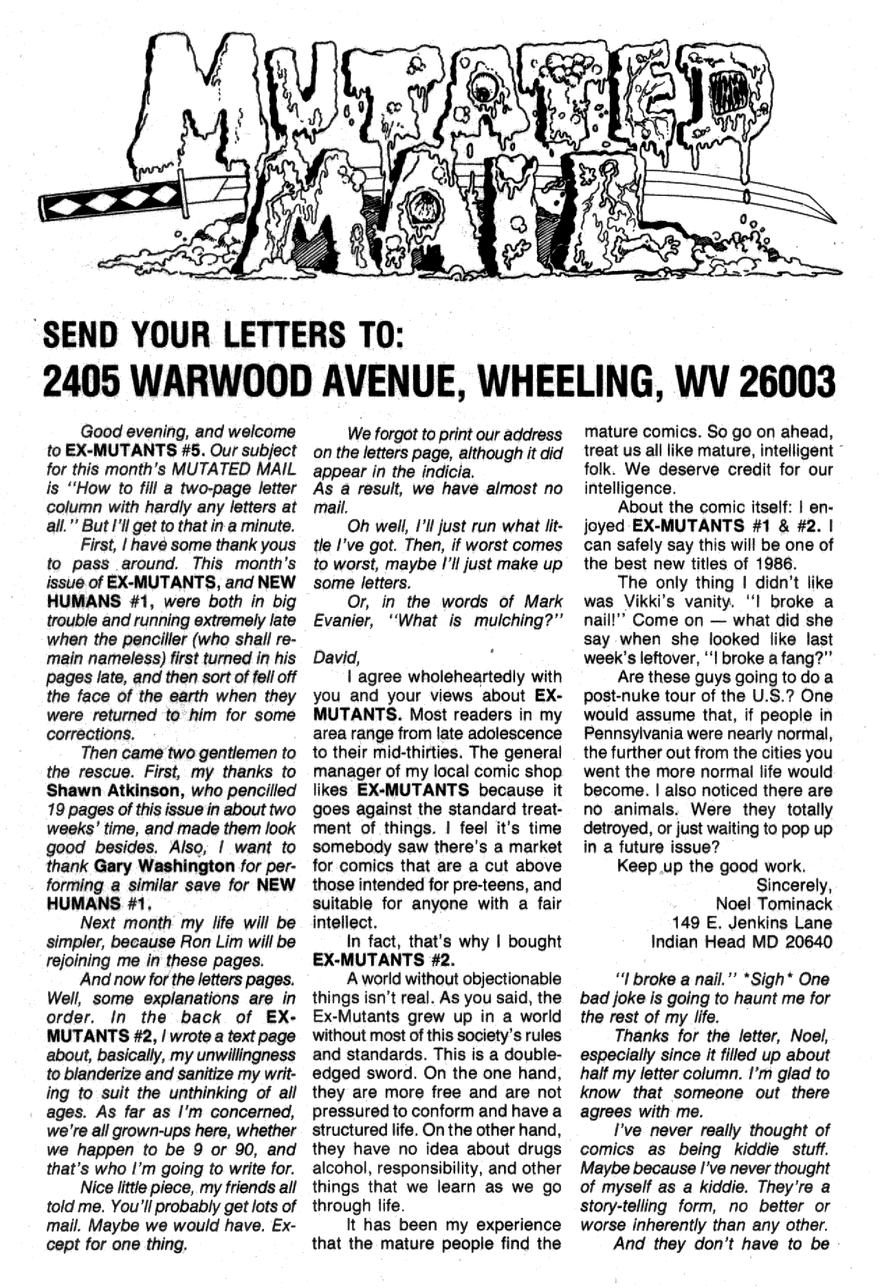 Read online Ex-Mutants (1986) comic -  Issue #5 - 28