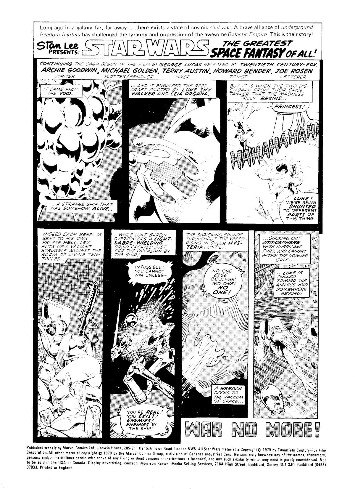 Read online Star Wars Weekly comic -  Issue #117 - 2