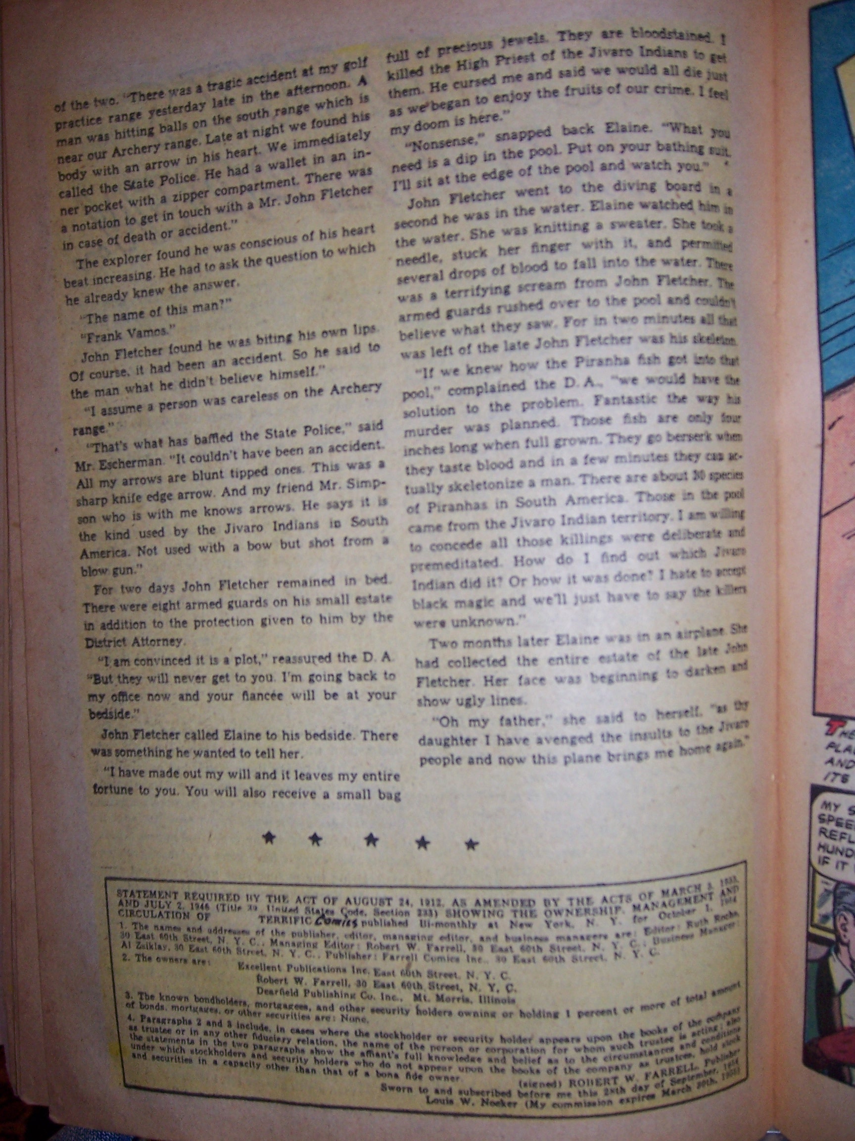 Read online Terrific Comics comic -  Issue #16 - 26