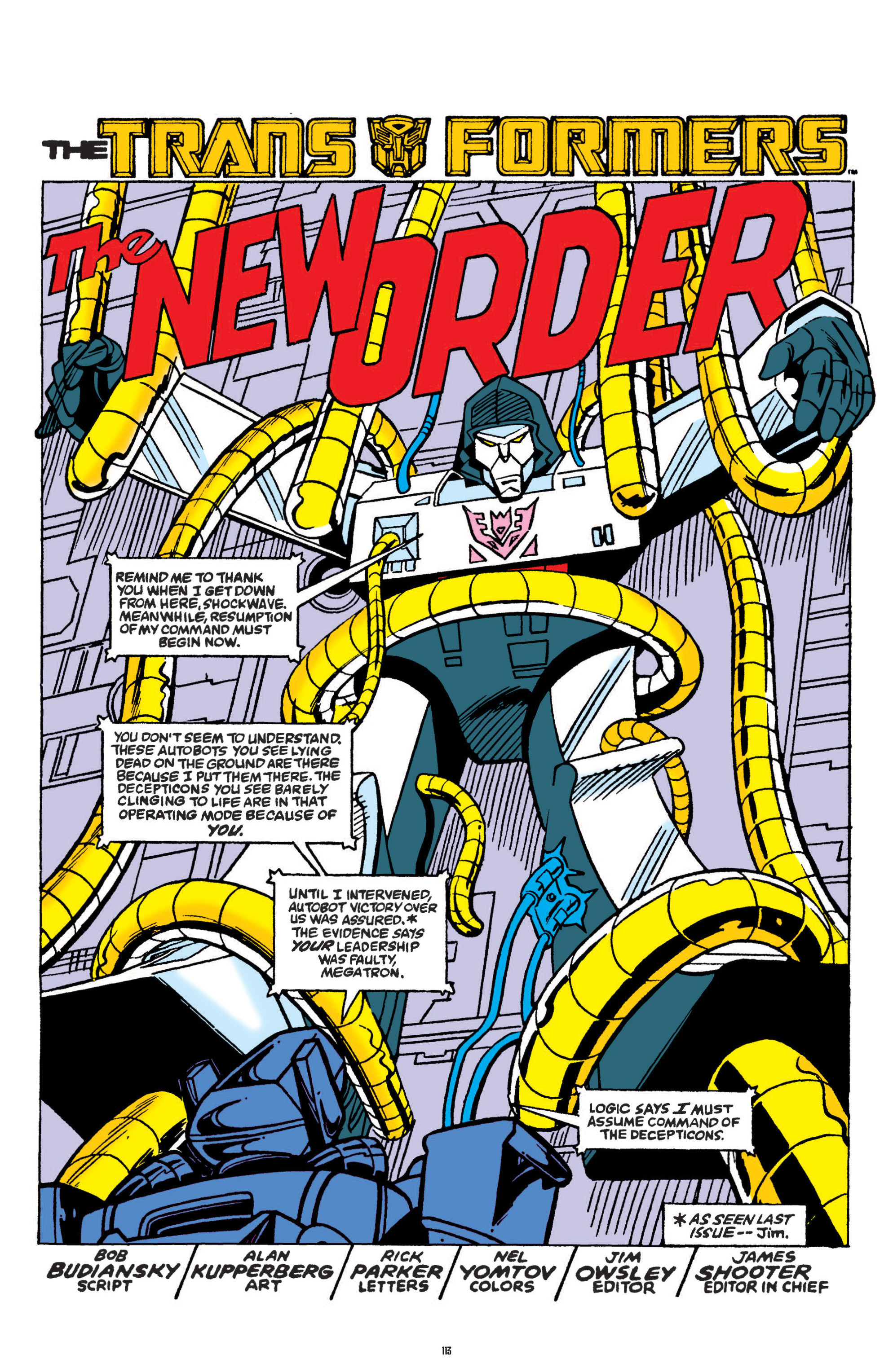 Read online The Transformers Classics comic -  Issue # TPB 1 - 114