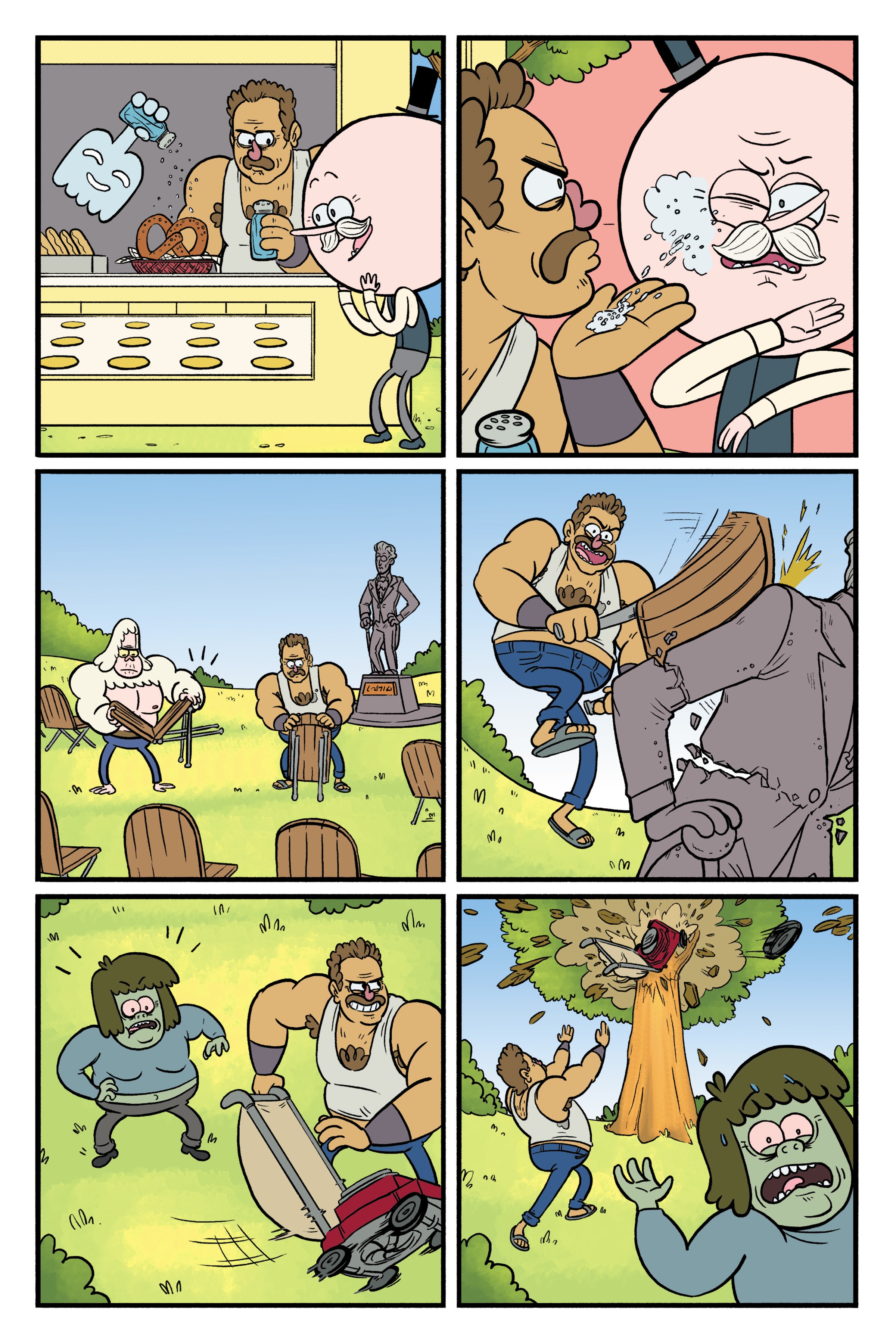 Read online Regular Show: Wrasslesplosion comic -  Issue # TPB - 125