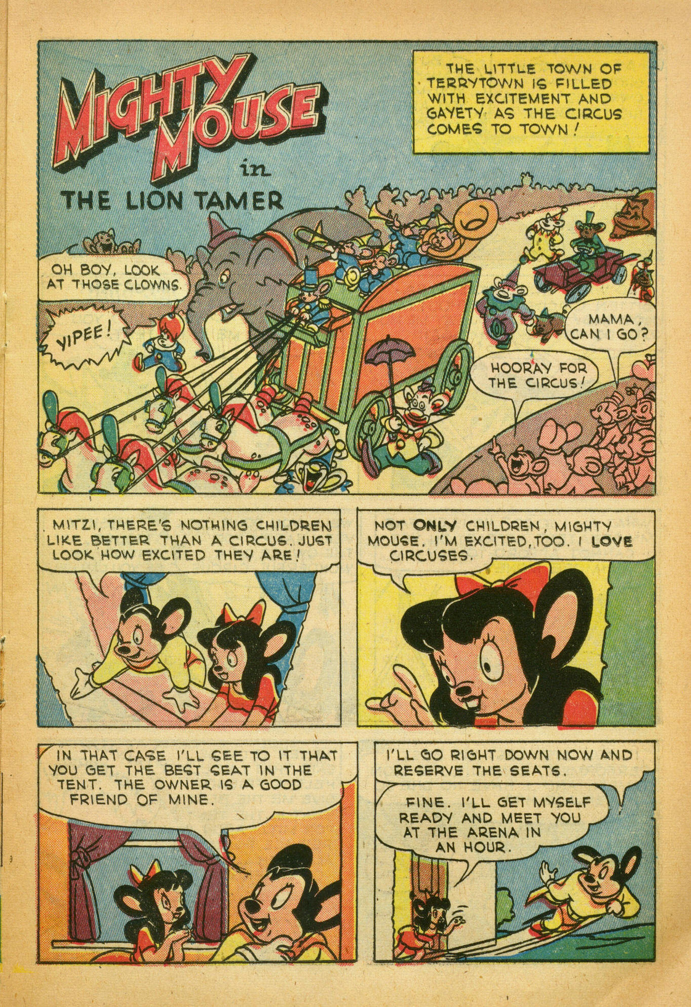 Read online Paul Terry's Mighty Mouse Comics comic -  Issue #39 - 49