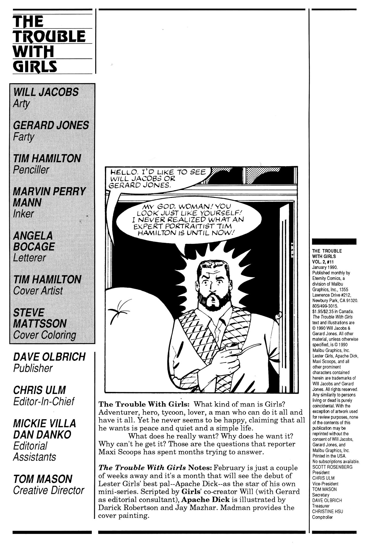 Read online The Trouble With Girls (1989) comic -  Issue #11 - 2
