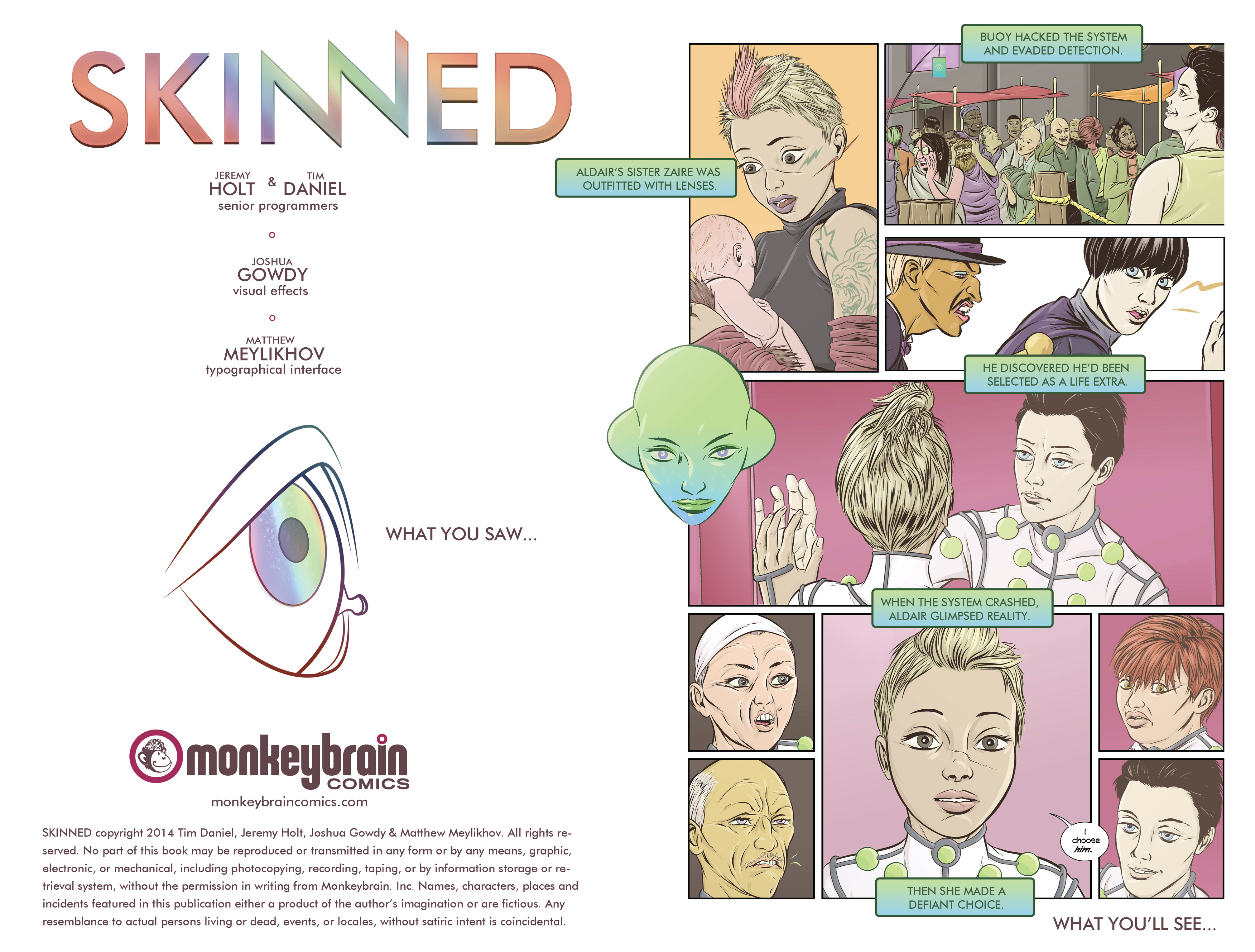 Read online Skinned comic -  Issue #2 - 2