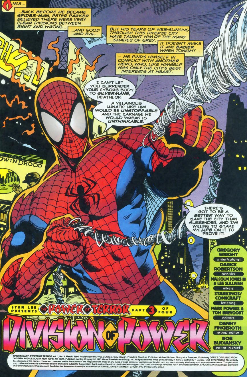 Read online Spider-Man: Power of Terror comic -  Issue #3 - 2