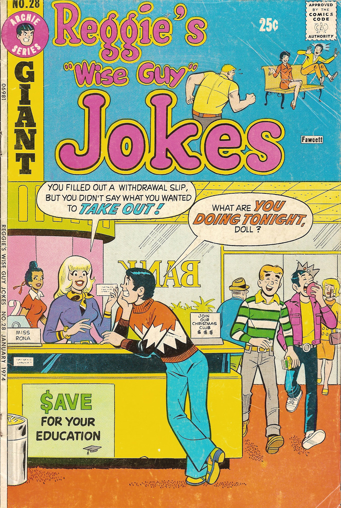 Read online Reggie's Wise Guy Jokes comic -  Issue #28 - 1