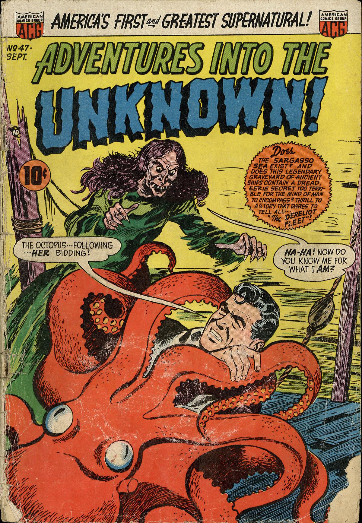 Read online Adventures Into The Unknown comic -  Issue #47 - 1