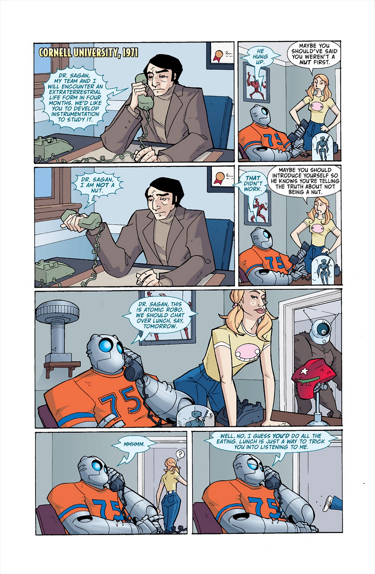 Read online Atomic Robo and the Shadow From Beyond Time comic -  Issue #4 - 2