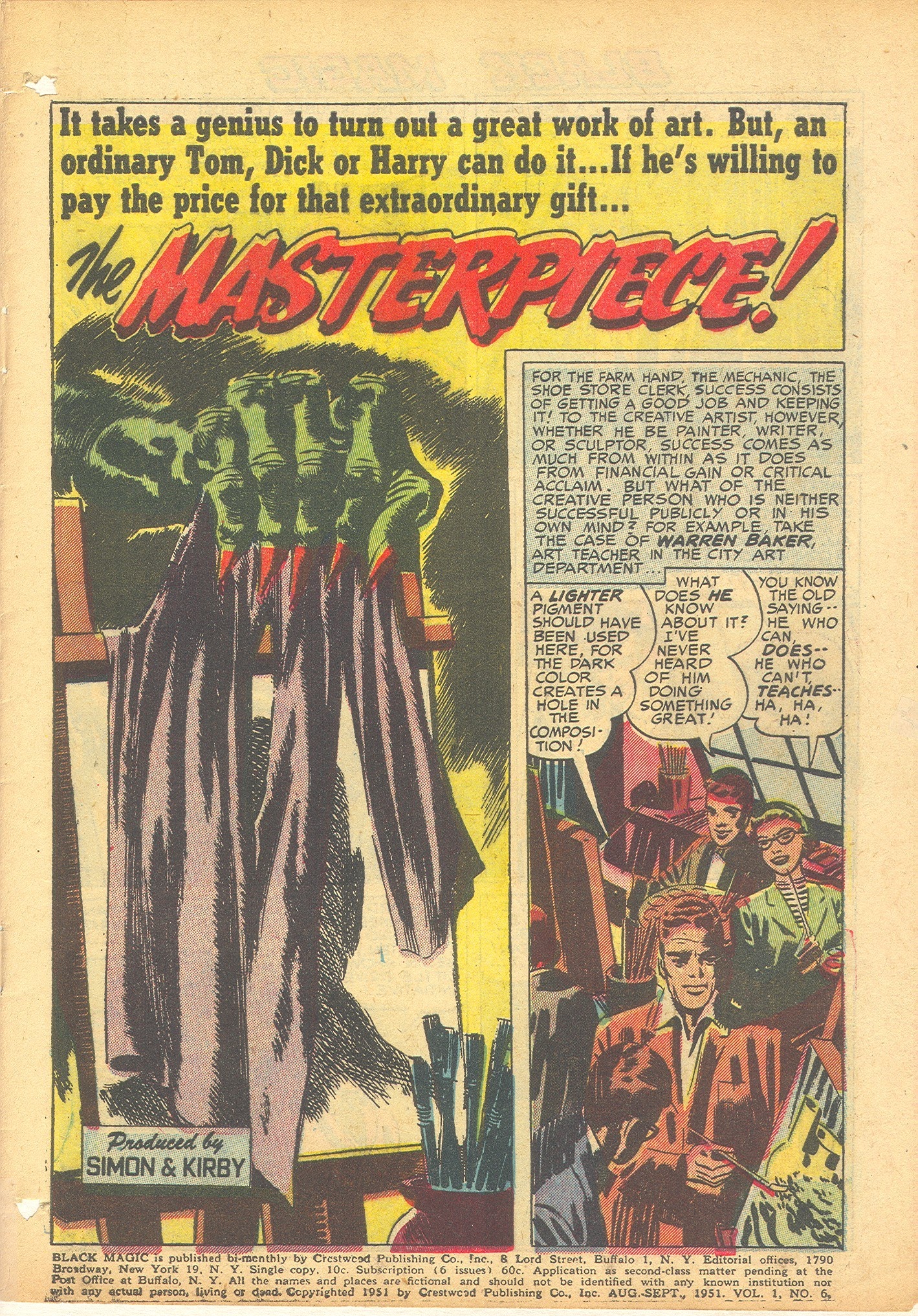 Read online Black Magic (1950) comic -  Issue #6 - 3