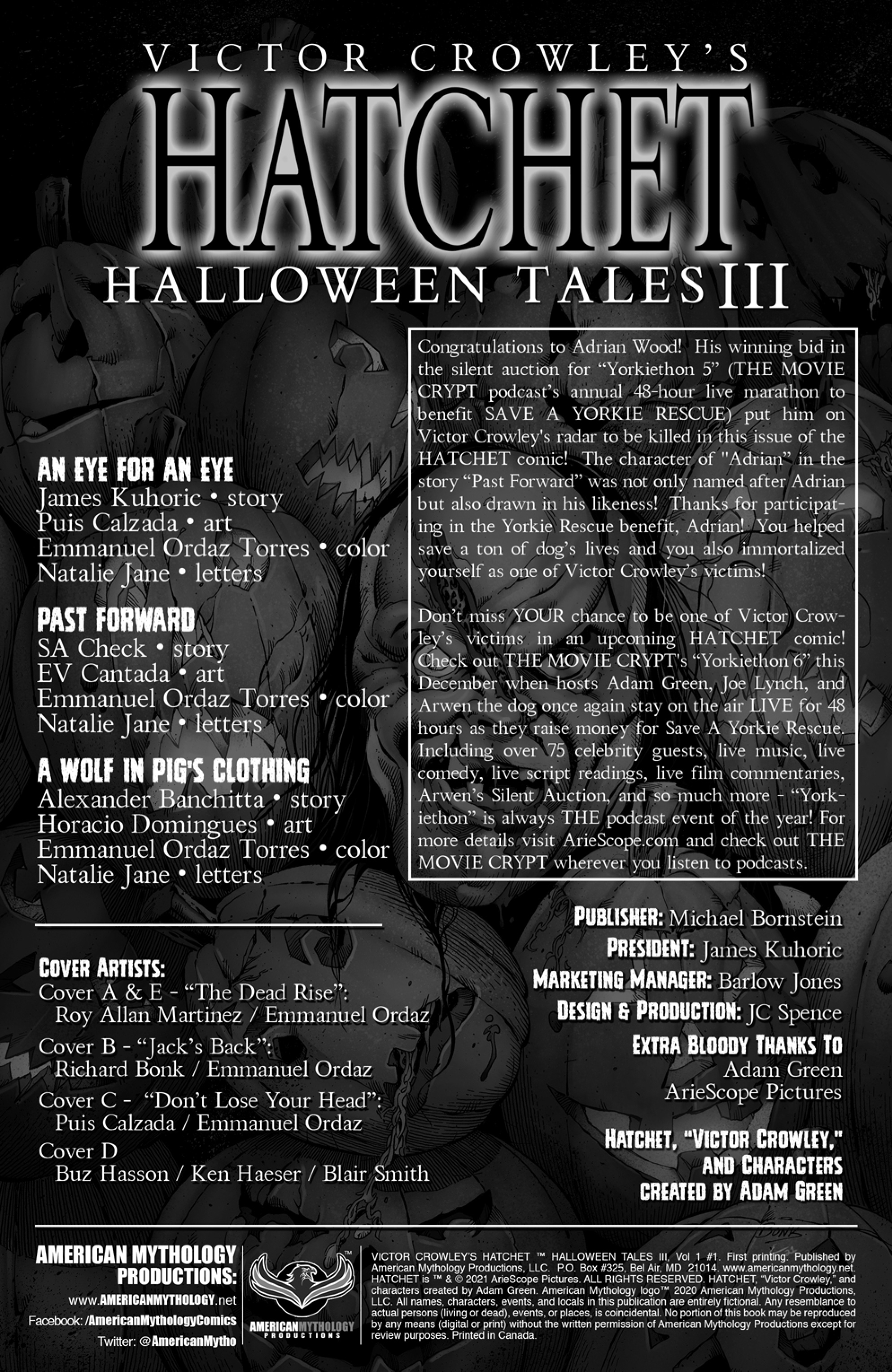 Read online Victor Crowley's Hatchet Halloween Tales III comic -  Issue # Full - 2
