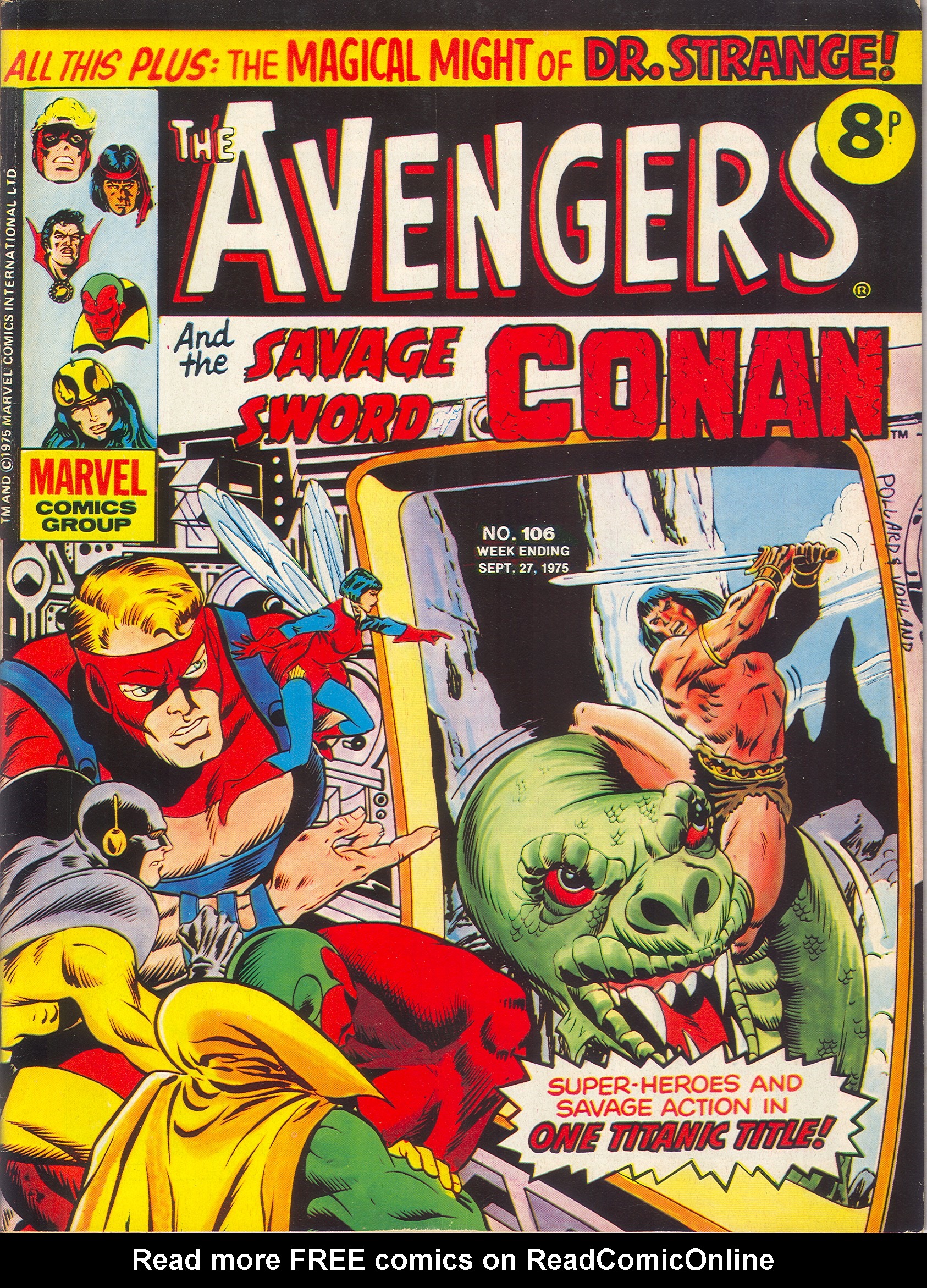 Read online The Avengers (1973) comic -  Issue #106 - 1