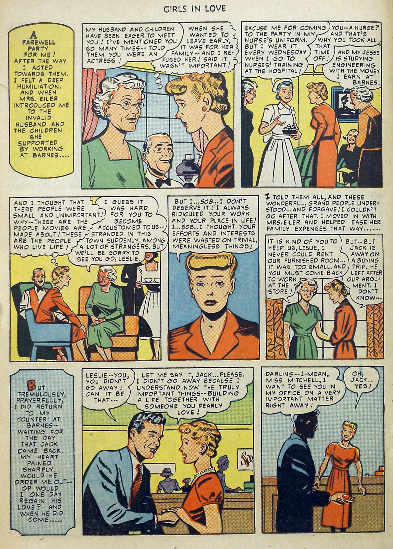 Read online Girls in Love (1950) comic -  Issue #1 - 22