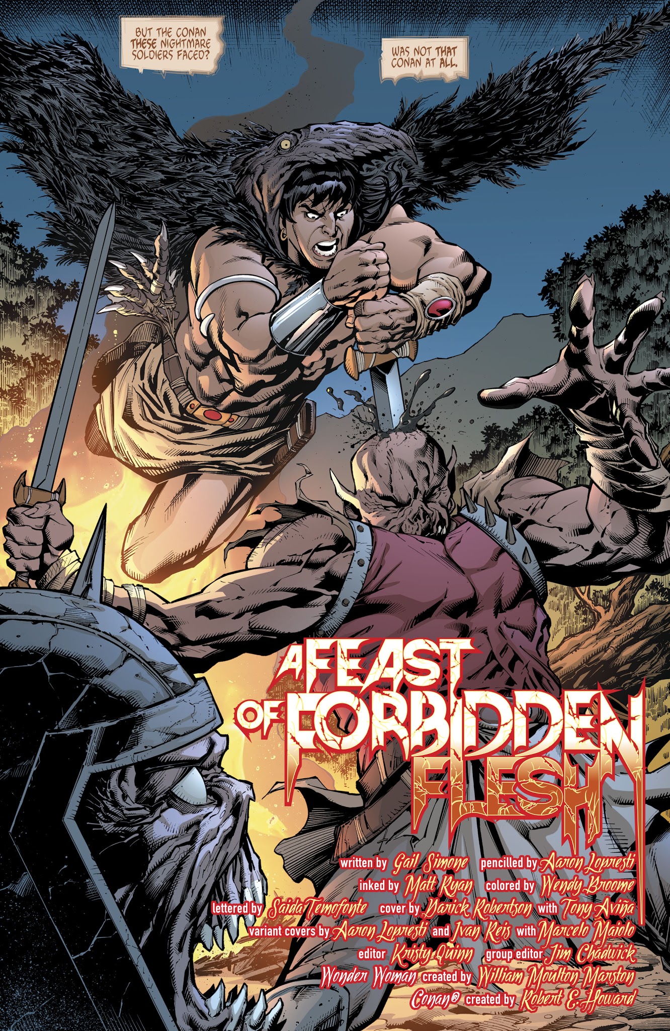 Read online Wonder Woman/Conan comic -  Issue #6 - 7