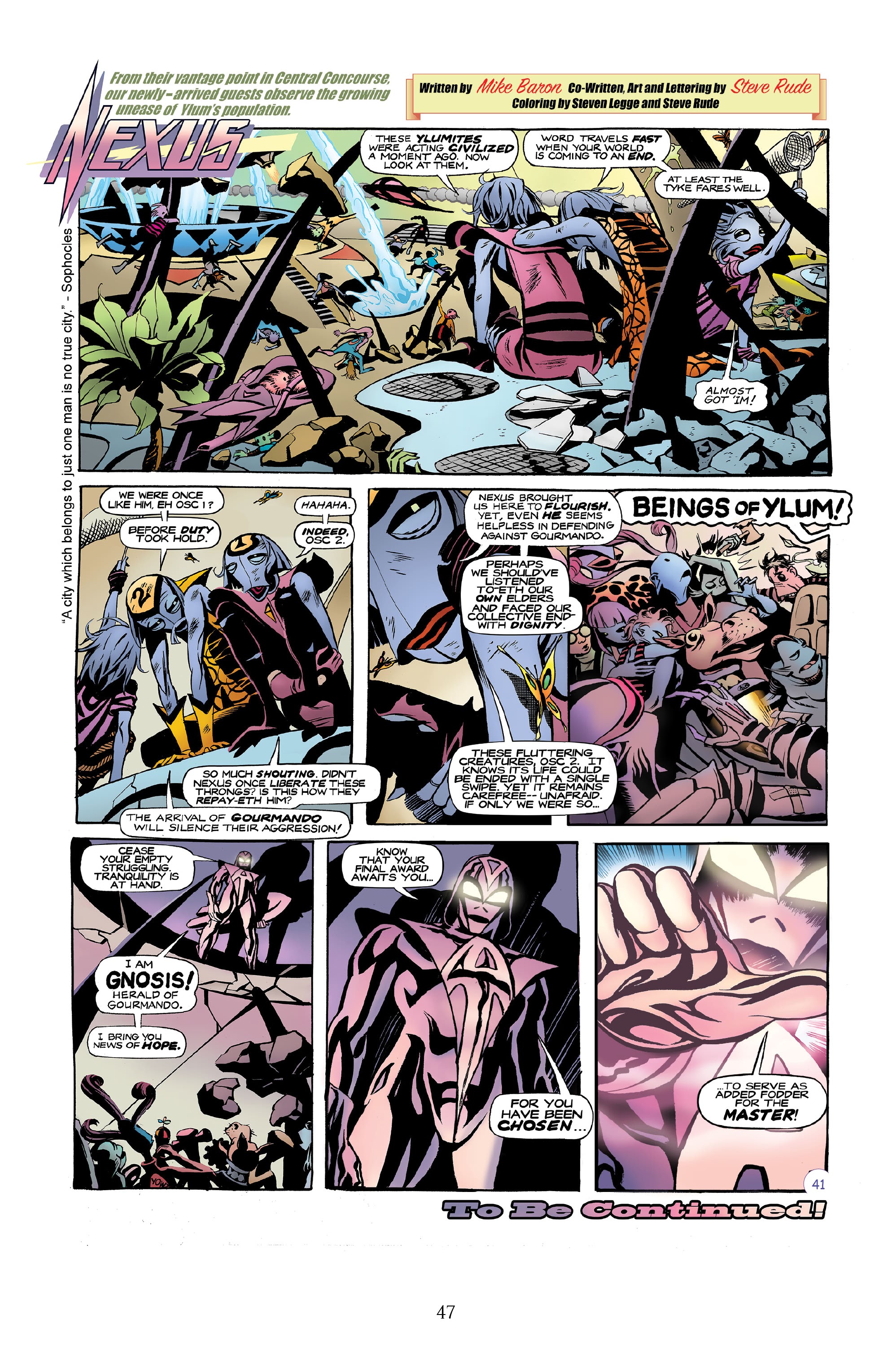 Read online Nexus Newspaper Strips: The Coming of Gourmando comic -  Issue # TPB (Part 1) - 46