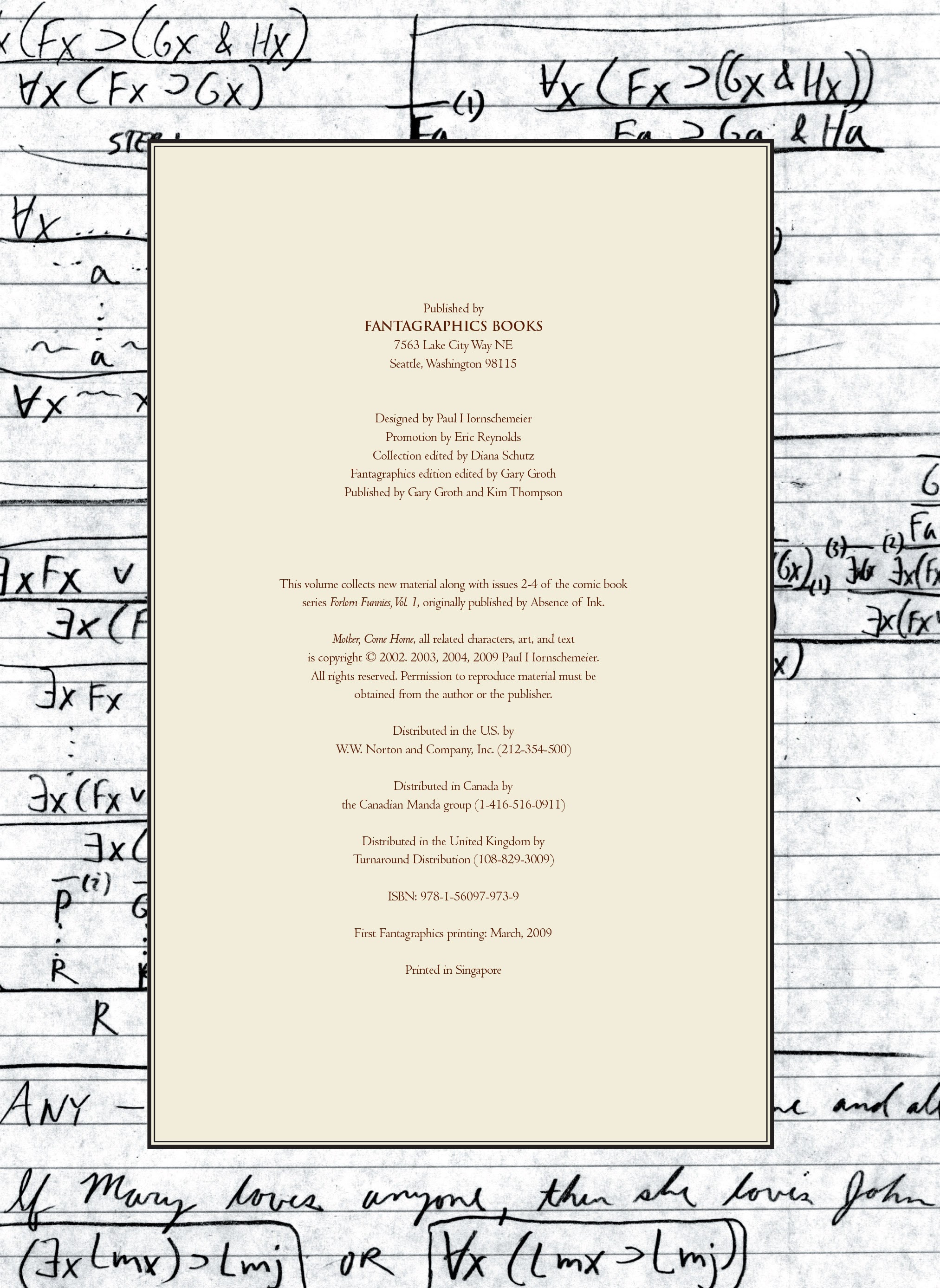 Read online Mother, Come Home comic -  Issue # TPB - 5