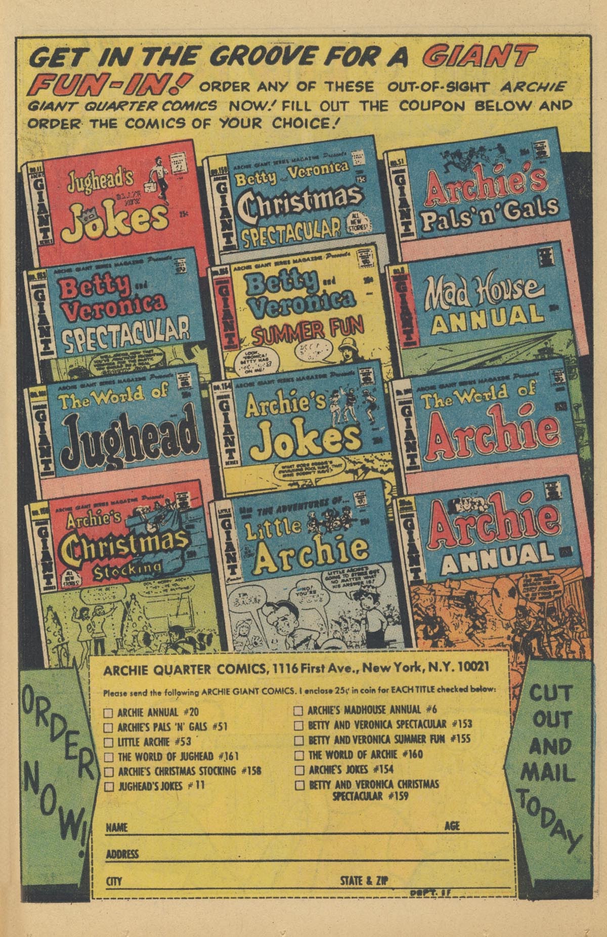 Read online Jughead's Jokes comic -  Issue #11 - 49