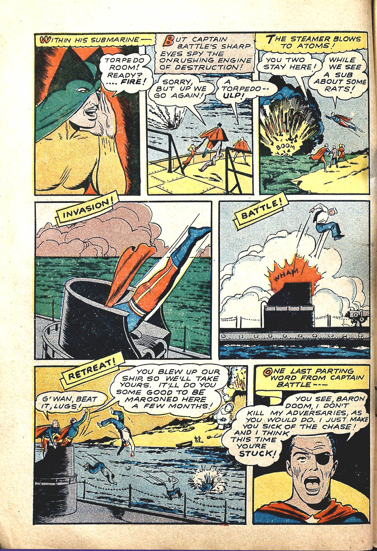Read online Captain Battle Comics comic -  Issue #3 - 11