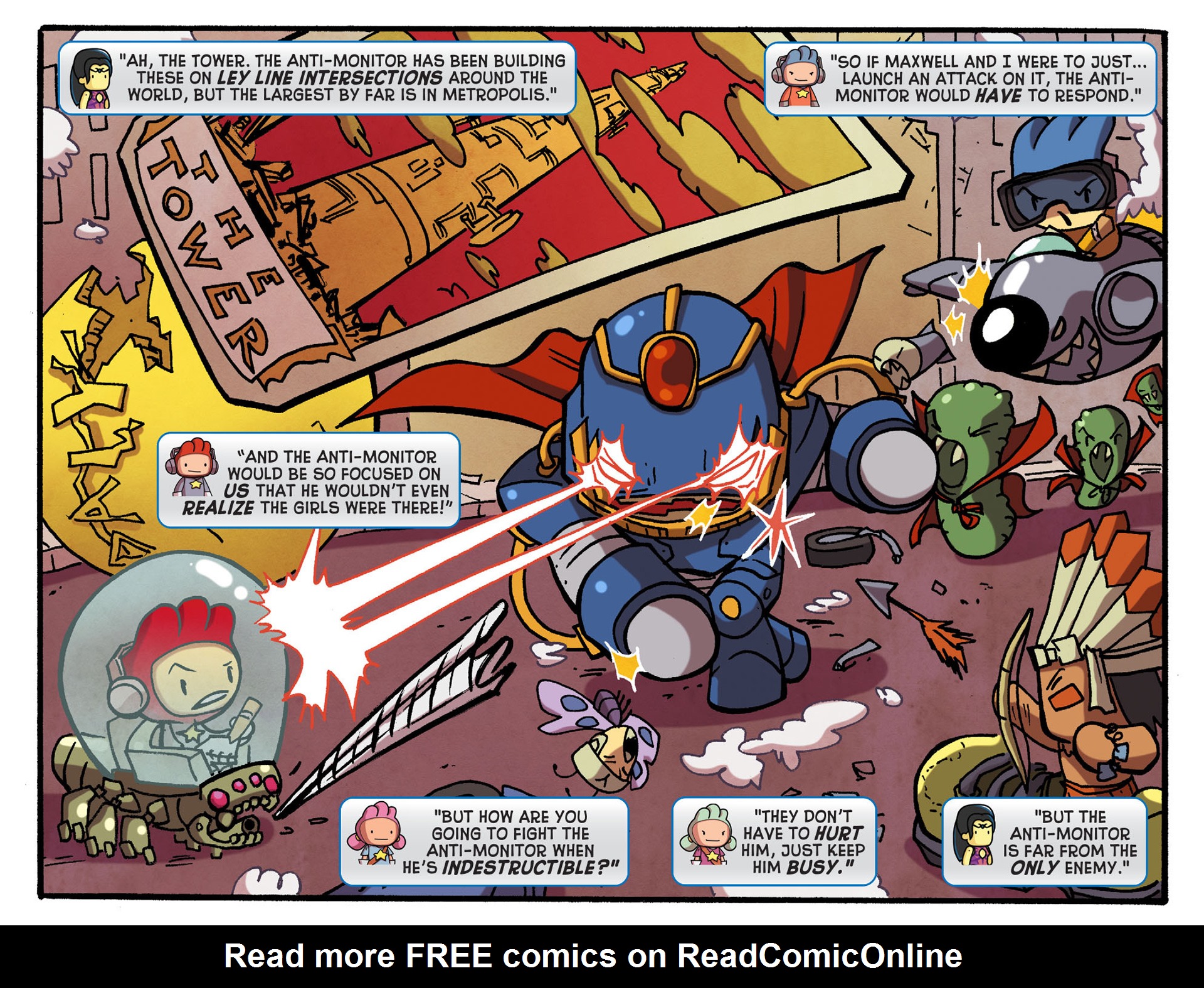 Read online Scribblenauts Unmasked: A Crisis of Imagination comic -  Issue #16 - 17