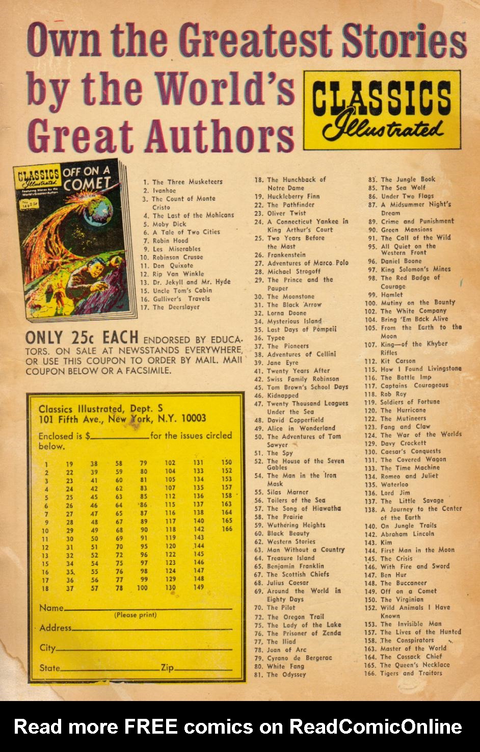 Read online Classics Illustrated comic -  Issue #72 - 52
