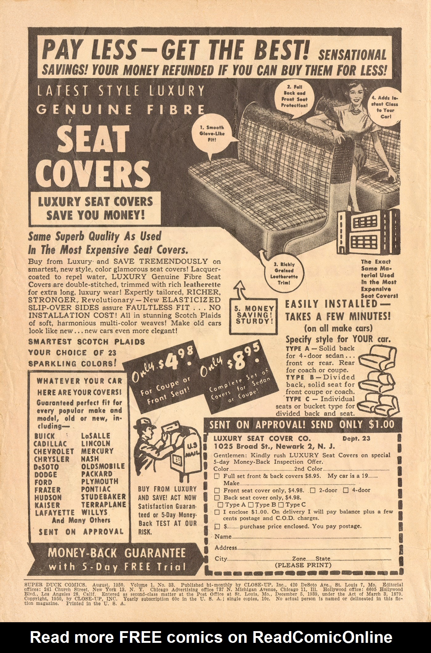 Read online Super Duck Comics comic -  Issue #33 - 2