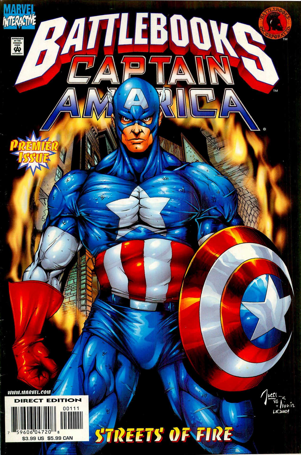 Read online Captain America Battlebook: Streets of Fire comic -  Issue # Full - 1