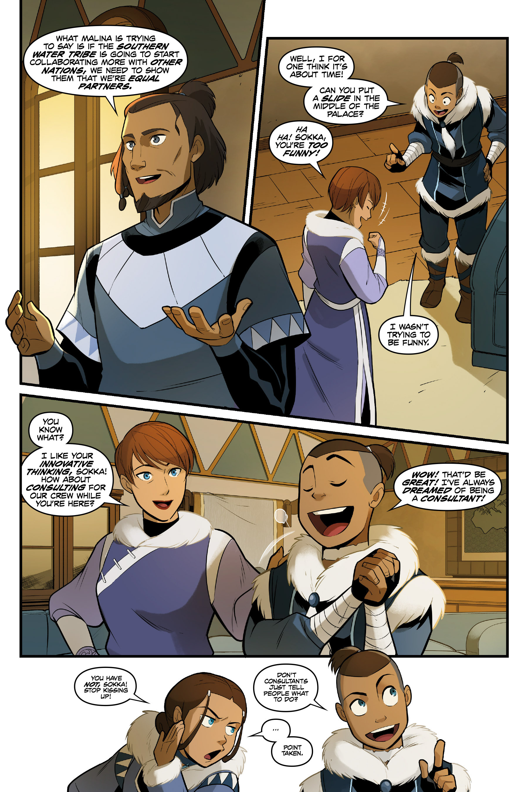 Read online Nickelodeon Avatar: The Last Airbender - North and South comic -  Issue #1 - 33