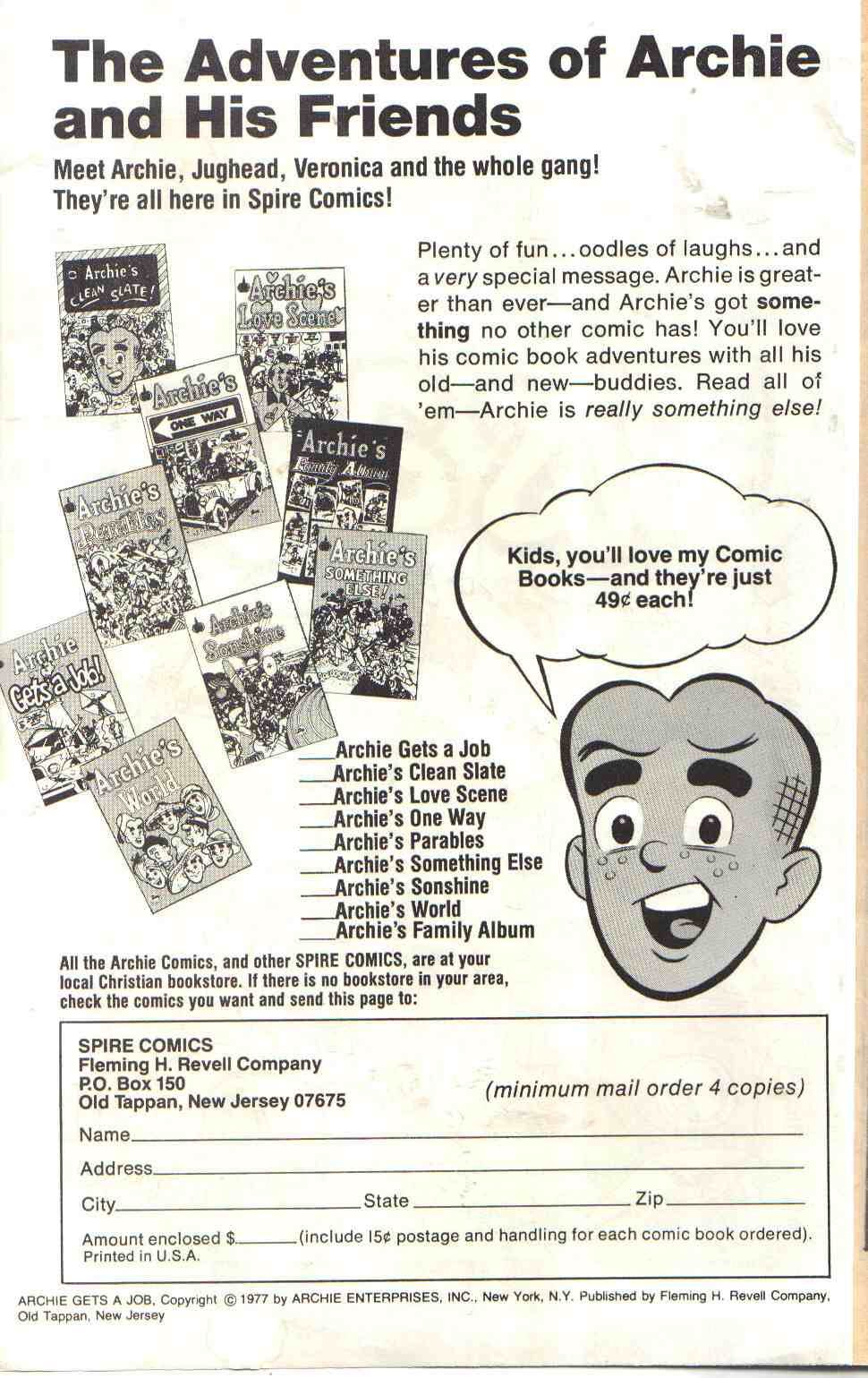 Read online Archie Gets a Job comic -  Issue # Full - 2