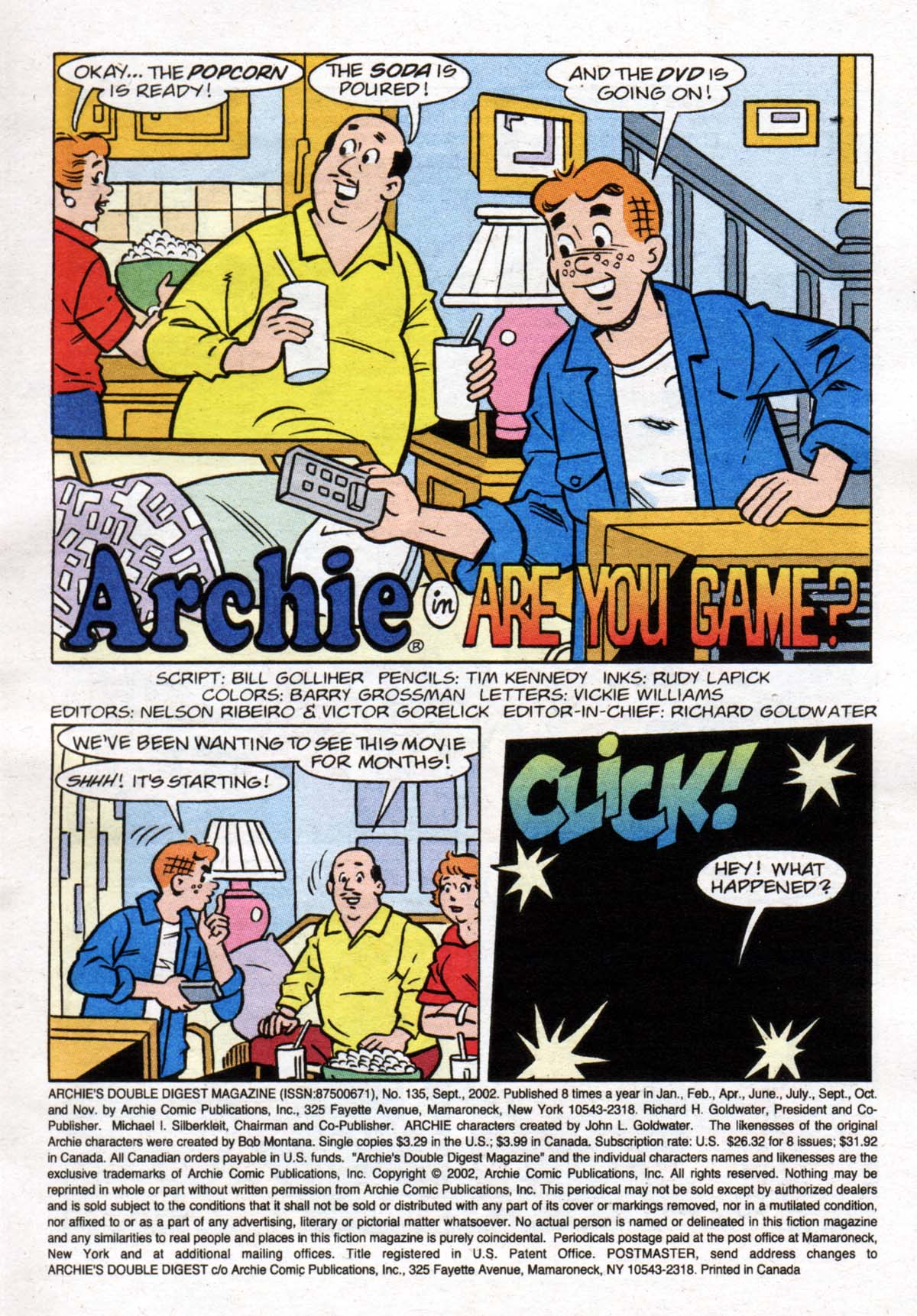 Read online Archie's Double Digest Magazine comic -  Issue #135 - 2