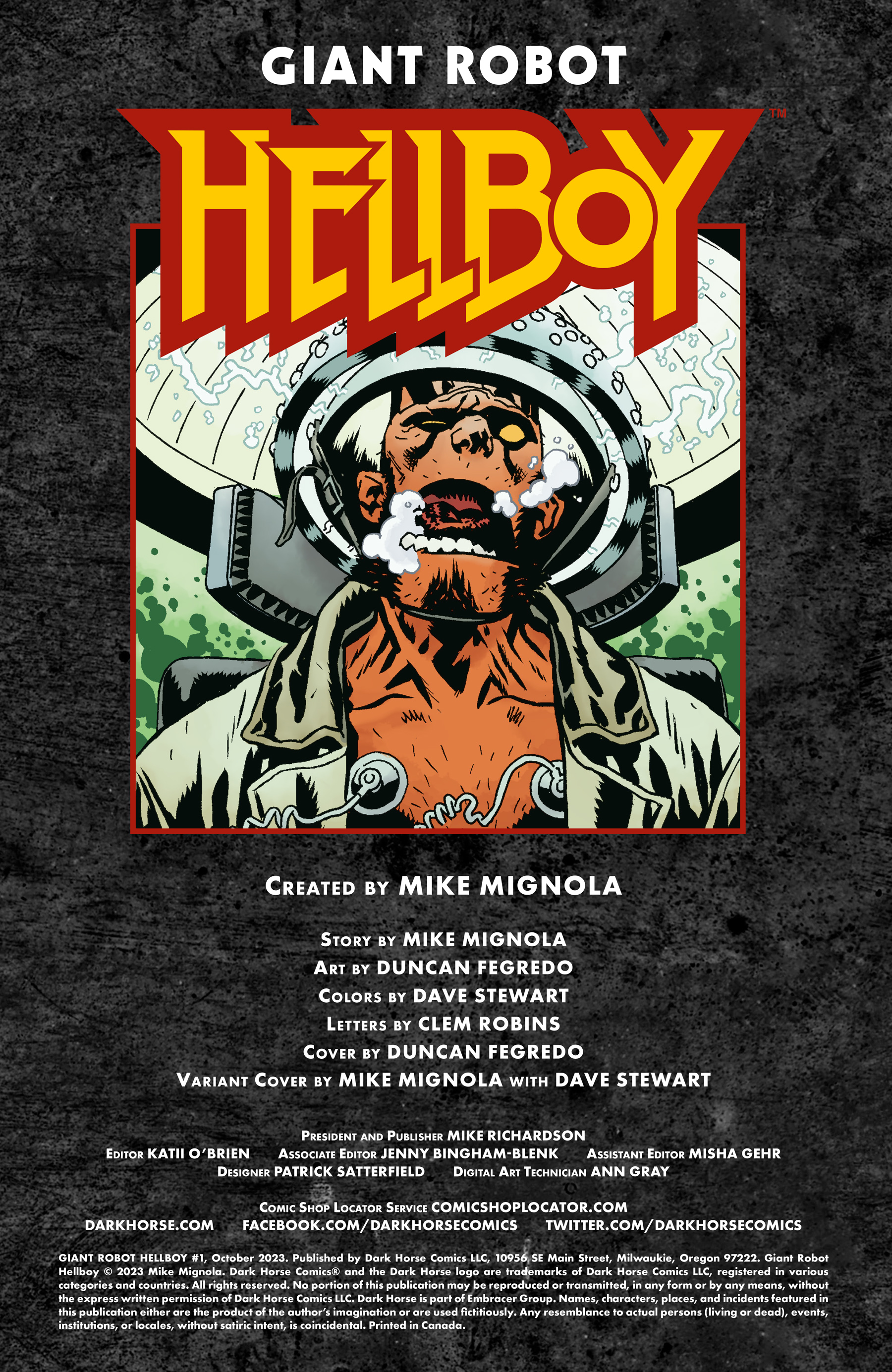Read online Giant Robot Hellboy comic -  Issue #1 - 2
