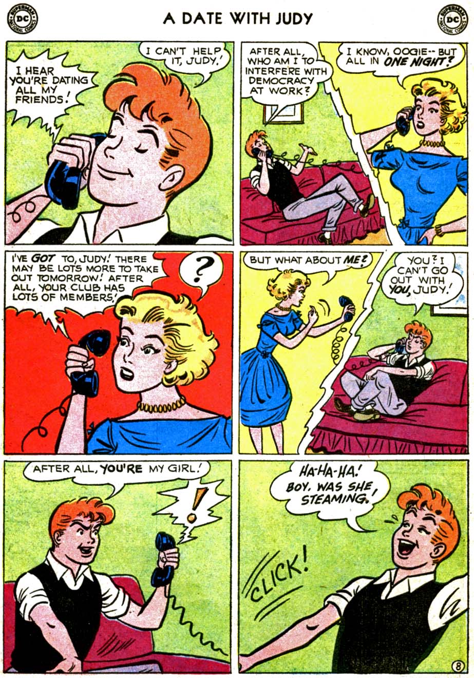 Read online A Date with Judy comic -  Issue #70 - 10