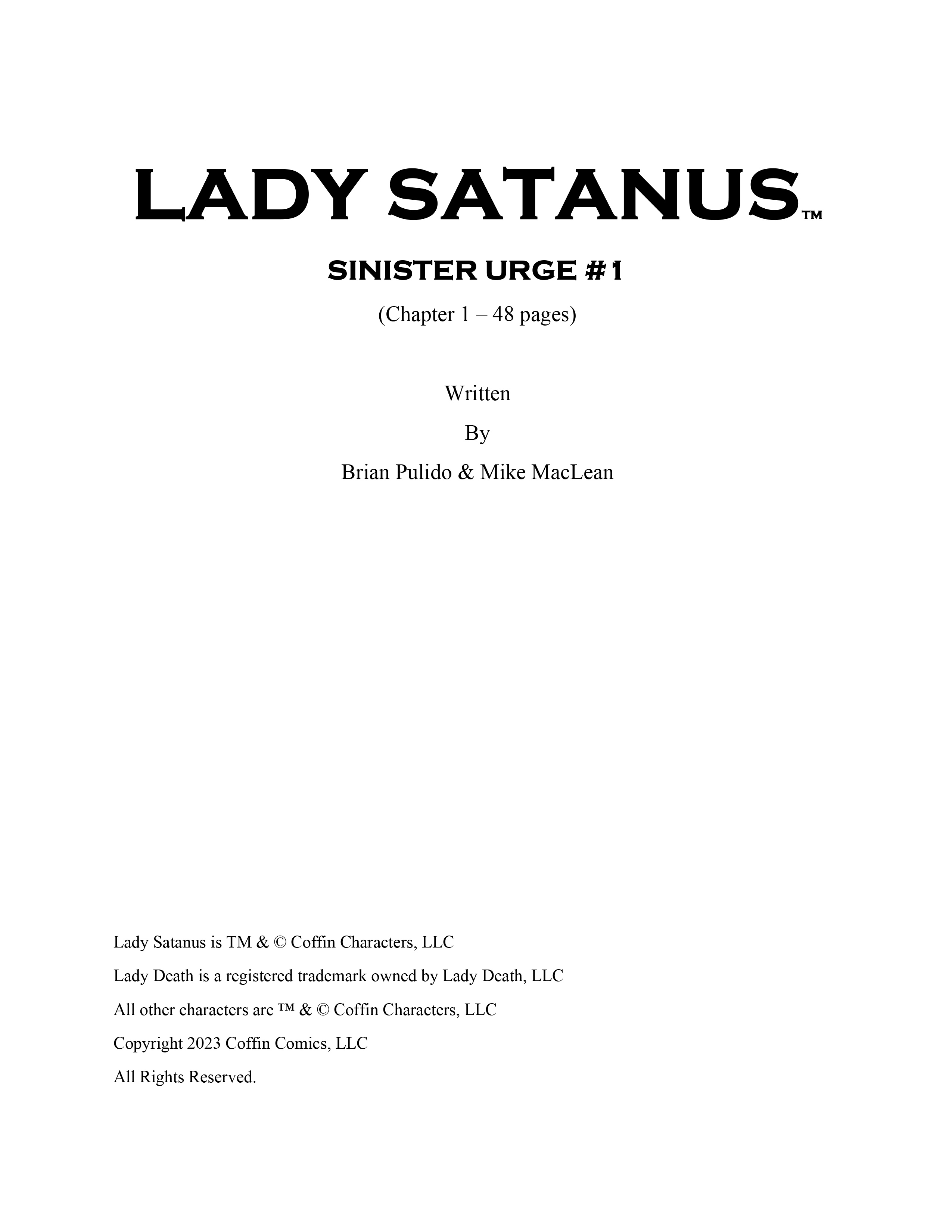 Read online Lady Satanus: Sinister Urge comic -  Issue # TPB - 53