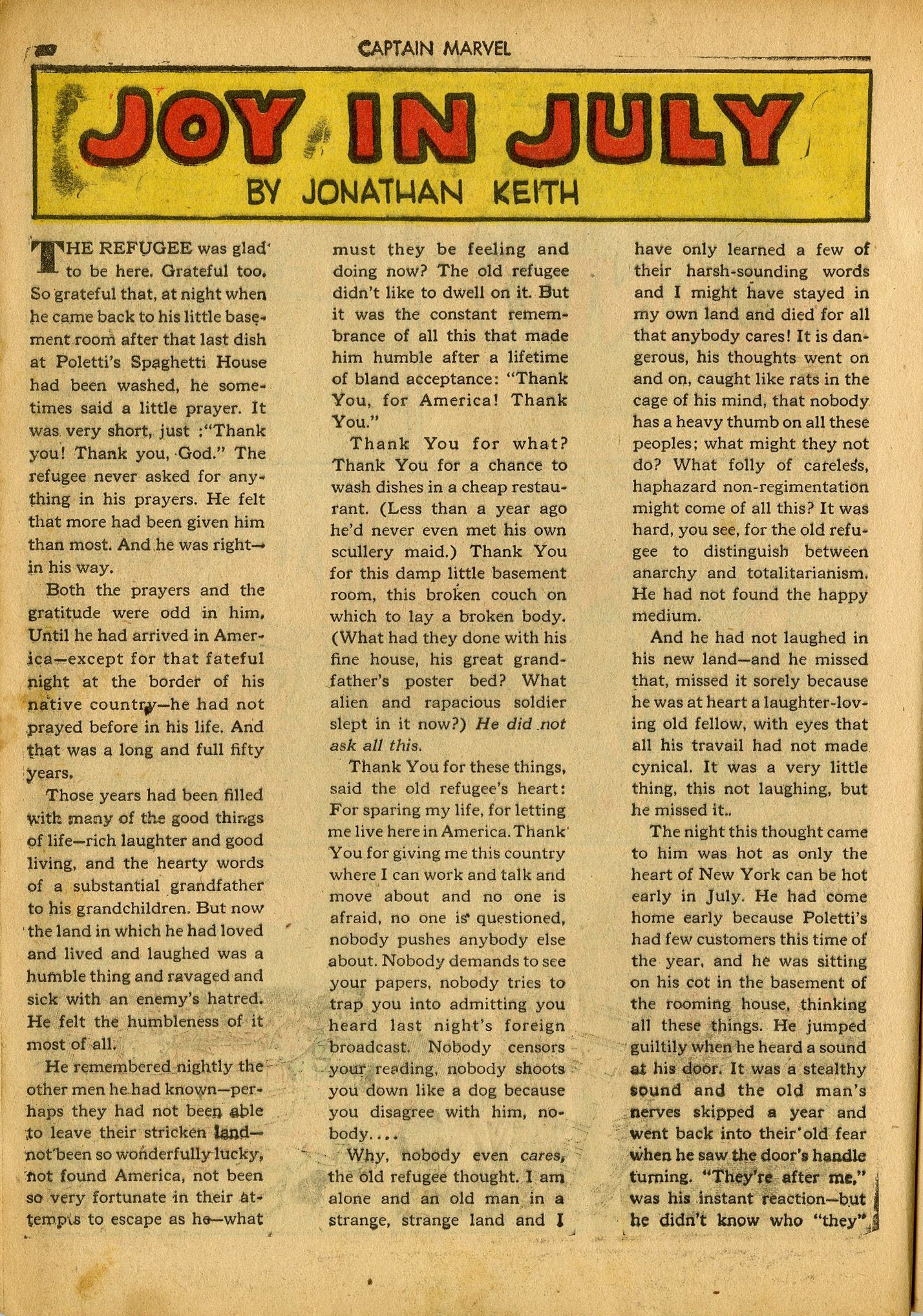 Read online Captain Marvel Adventures comic -  Issue #25 - 20