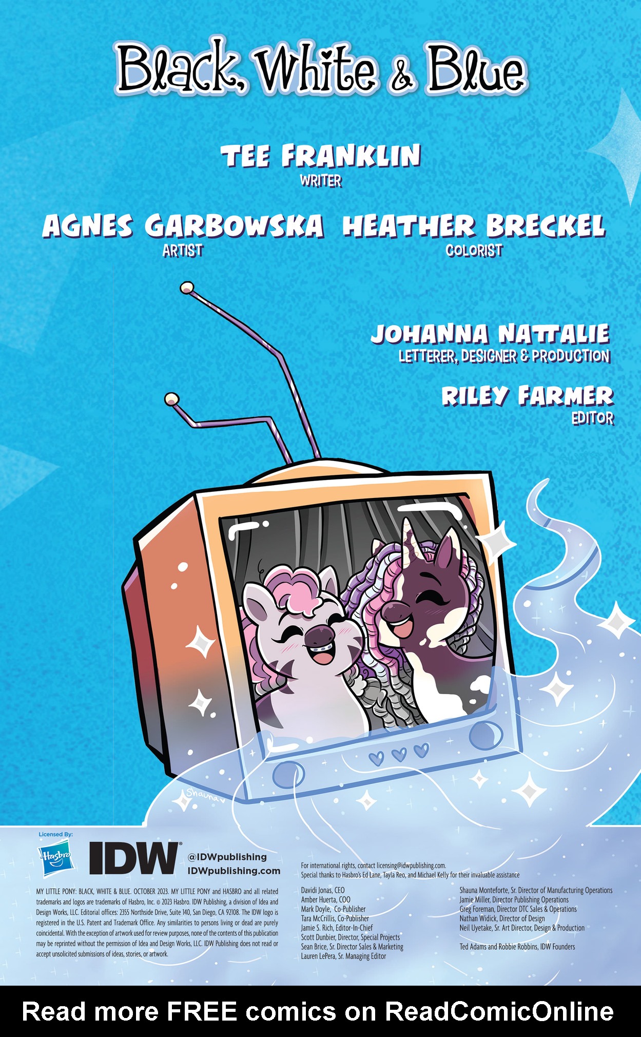 Read online My Little Pony: Black, White & Blue comic -  Issue # Full - 3