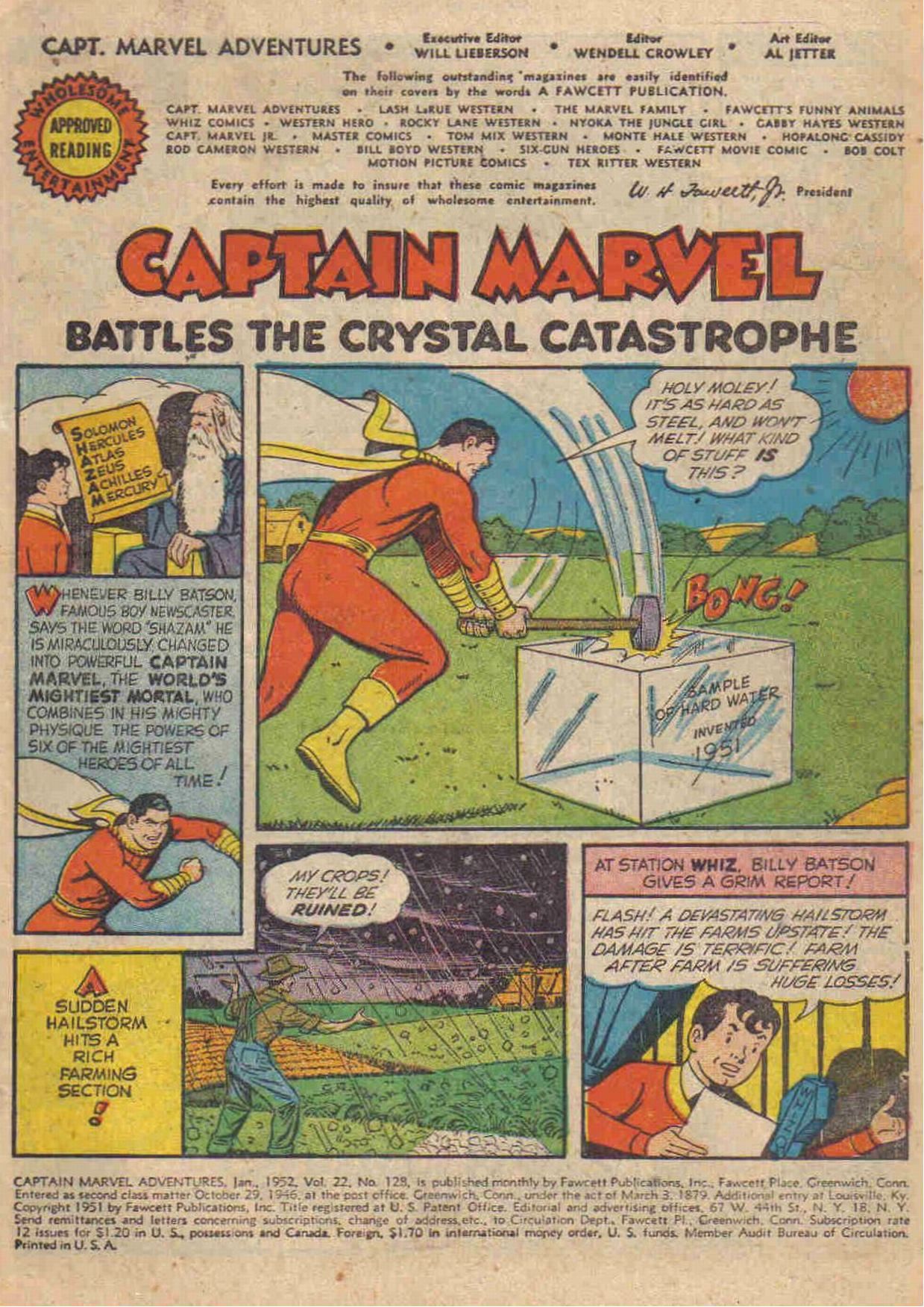 Read online Captain Marvel Adventures comic -  Issue #128 - 3
