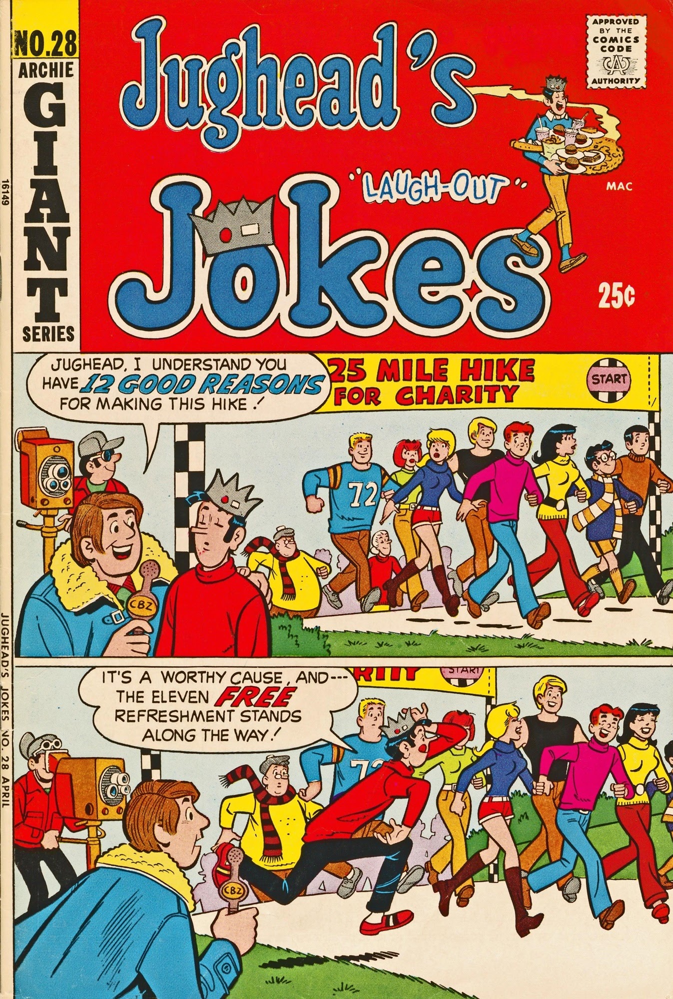 Read online Jughead's Jokes comic -  Issue #28 - 1