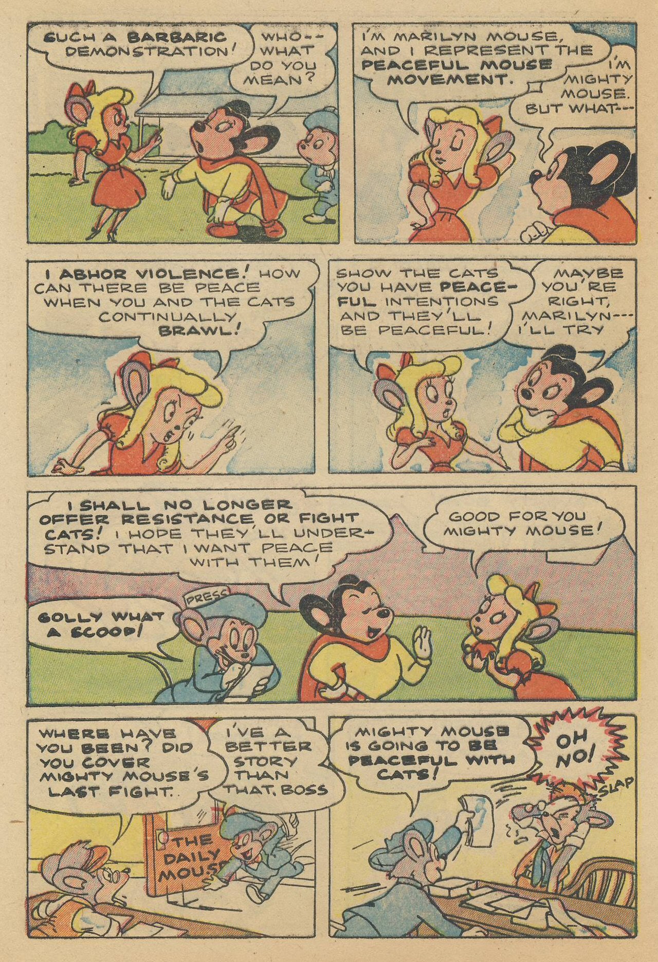Read online Paul Terry's Mighty Mouse Comics comic -  Issue #45 - 76