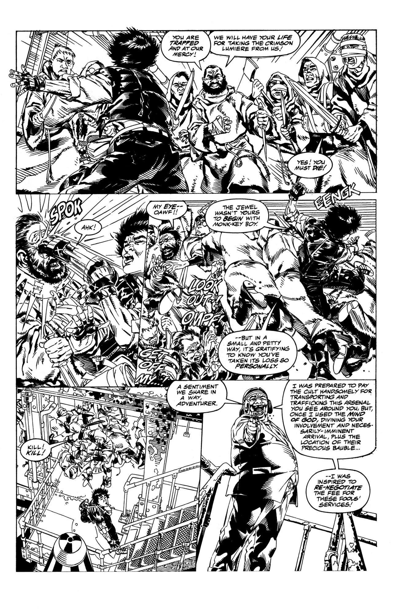 Read online Jackie Chan's Spartan X: Hell Bent Hero For Hire comic -  Issue #3 - 7