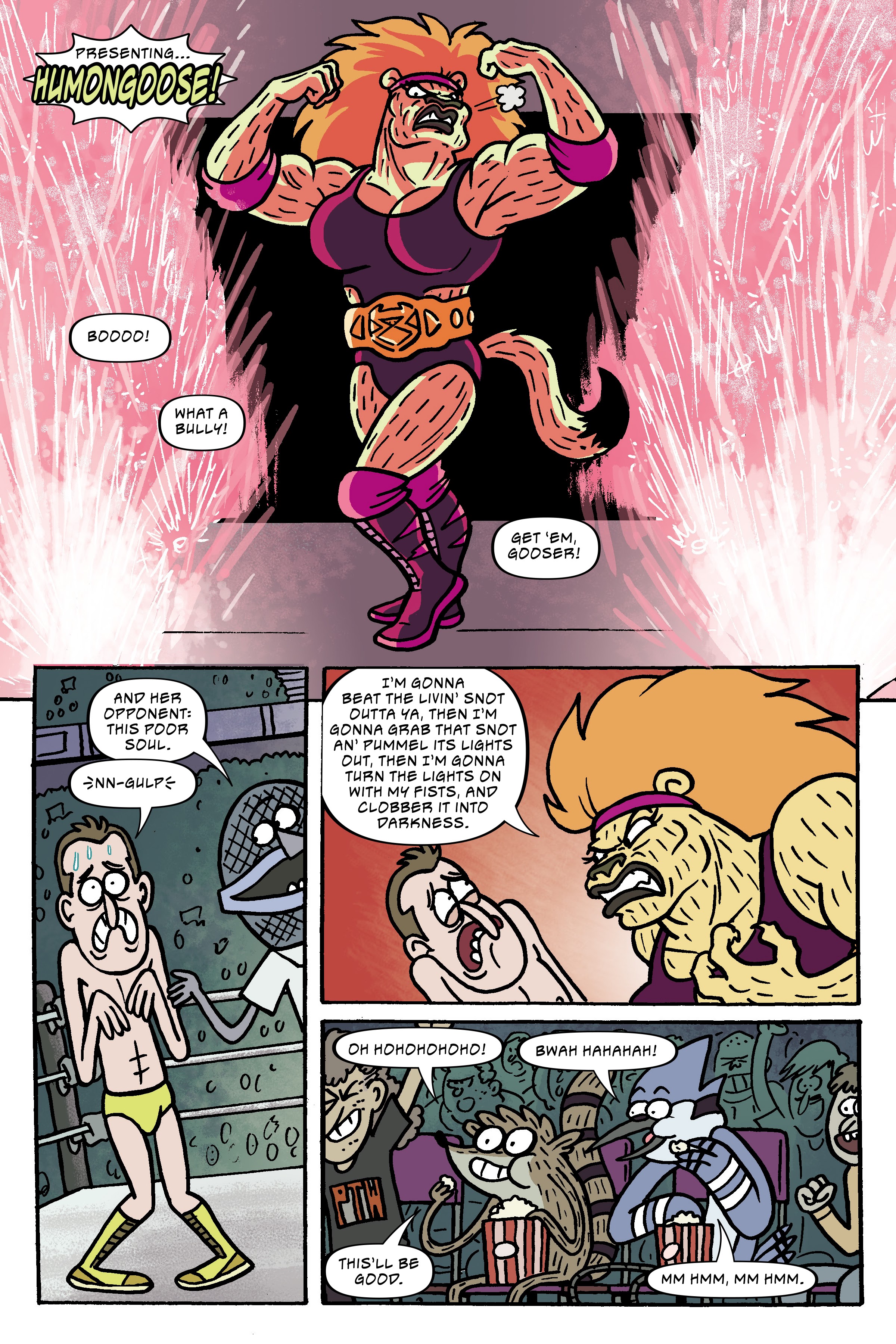 Read online Regular Show: Wrasslesplosion comic -  Issue # TPB - 41