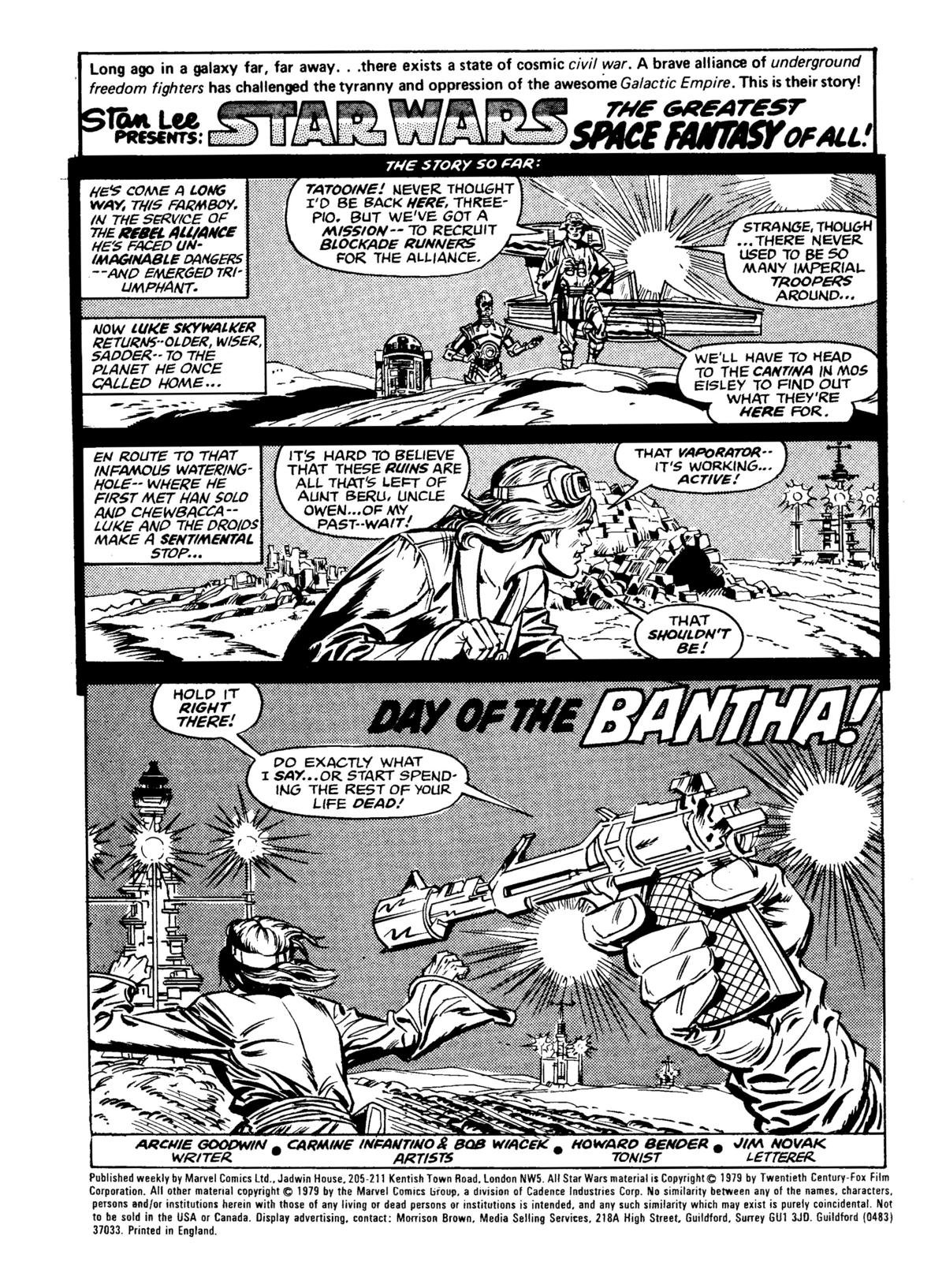 Read online Star Wars Weekly comic -  Issue #74 - 2