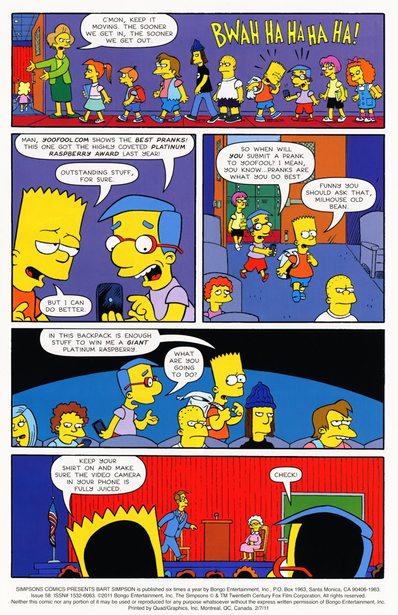 Read online Bart Simpson comic -  Issue #58 - 2
