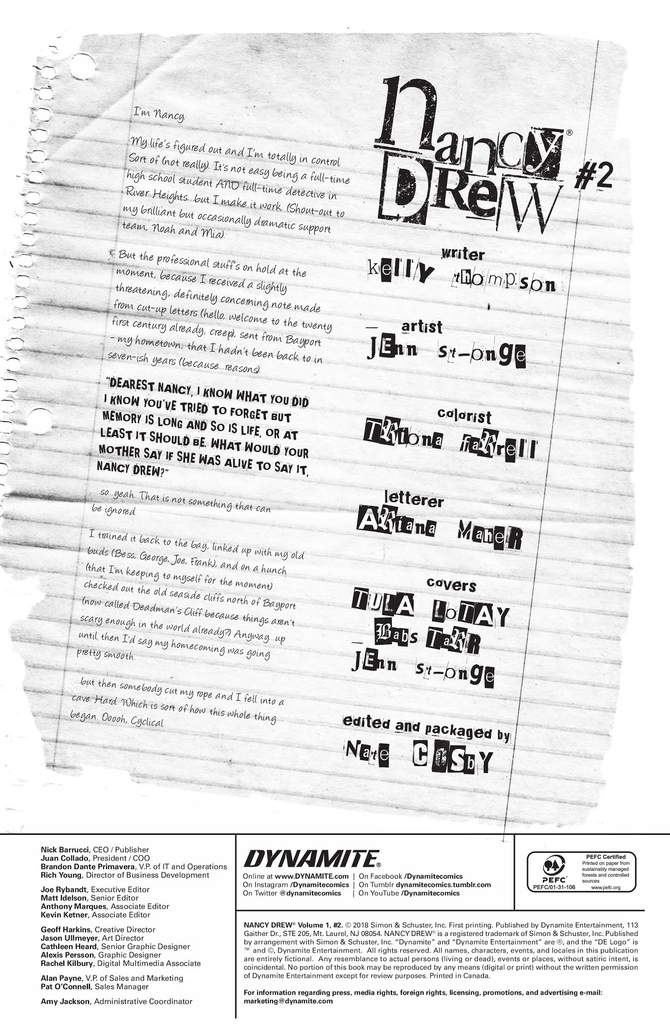 Read online Nancy Drew (2018) comic -  Issue #2 - 4