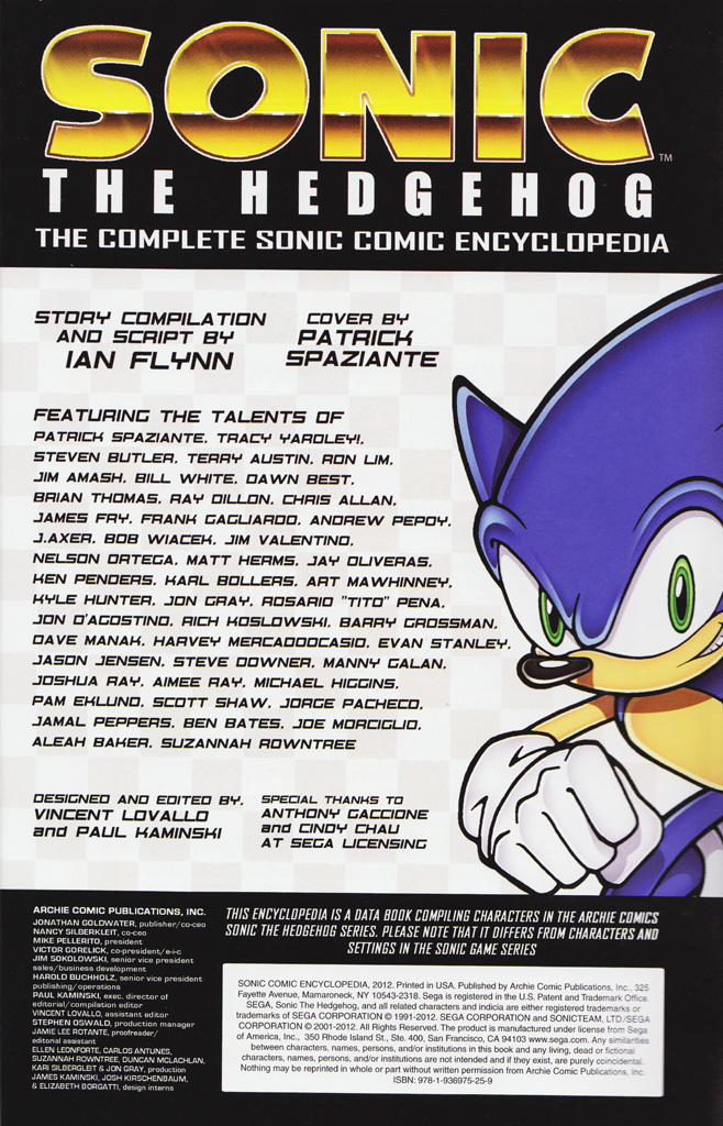 Read online Sonic the Hedgehog: The Complete Sonic Comic Encyclopedia comic -  Issue # TPB - 3